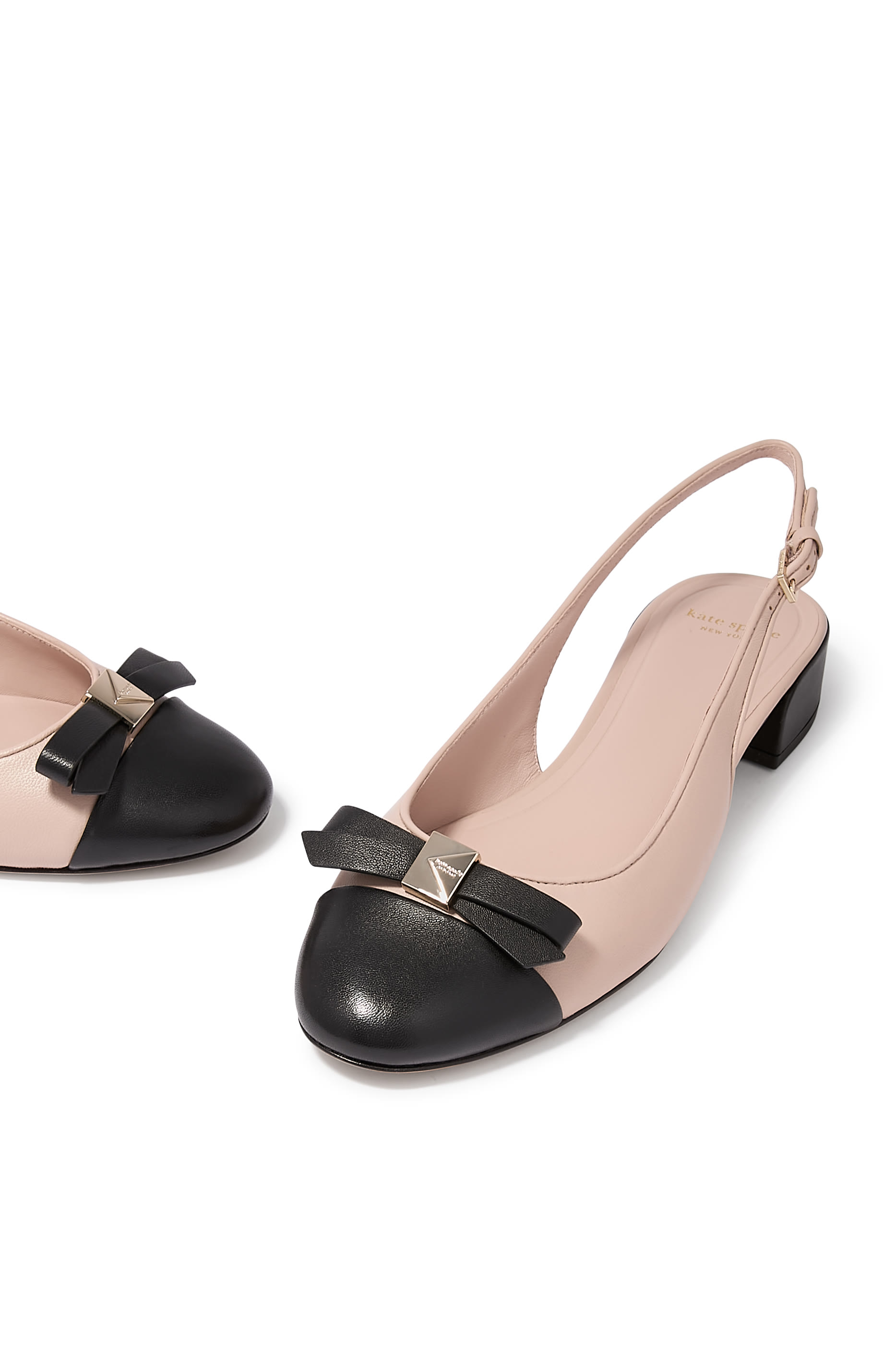 Deco Bow Slingback Pumps
