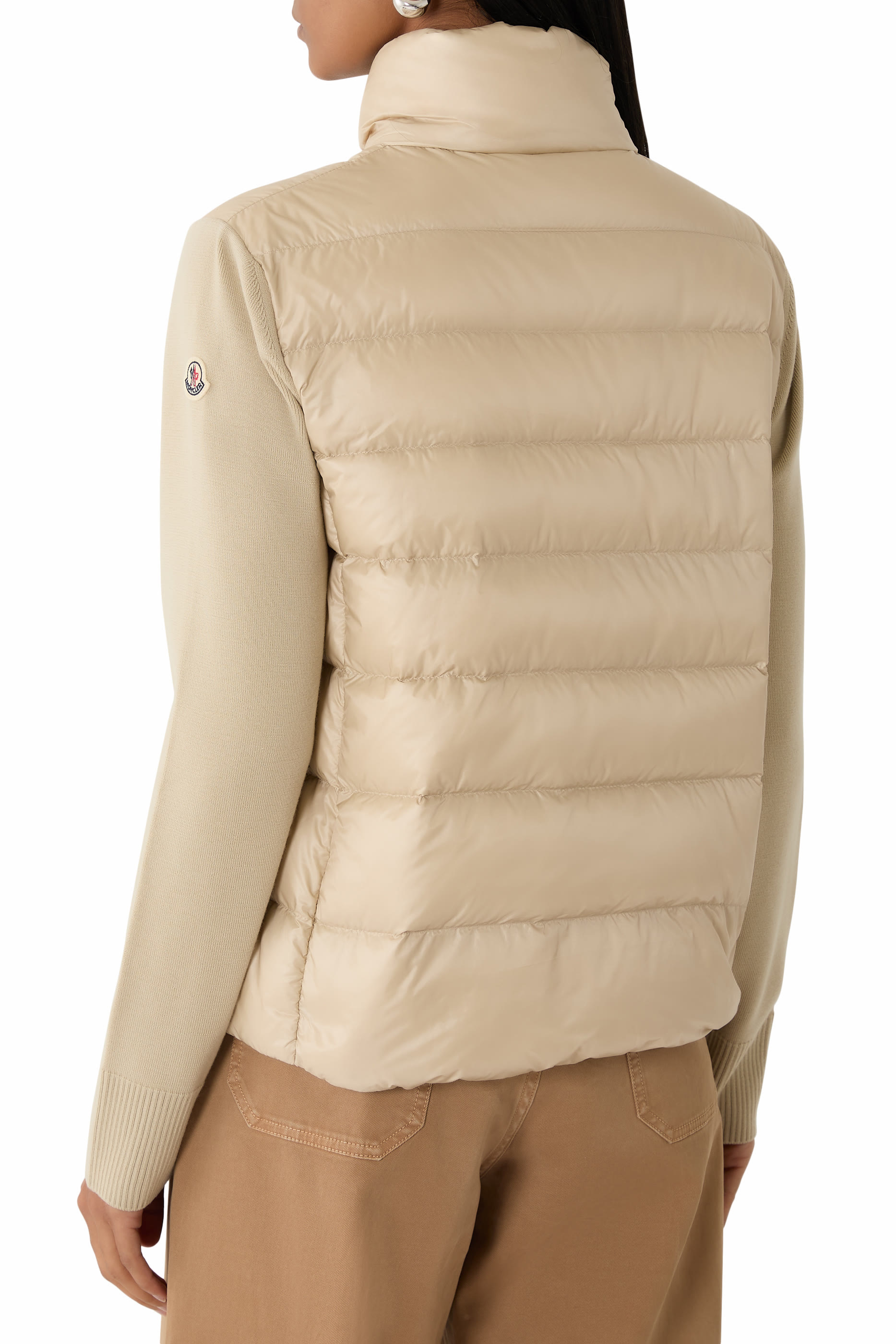  Padded Wool Cardigan