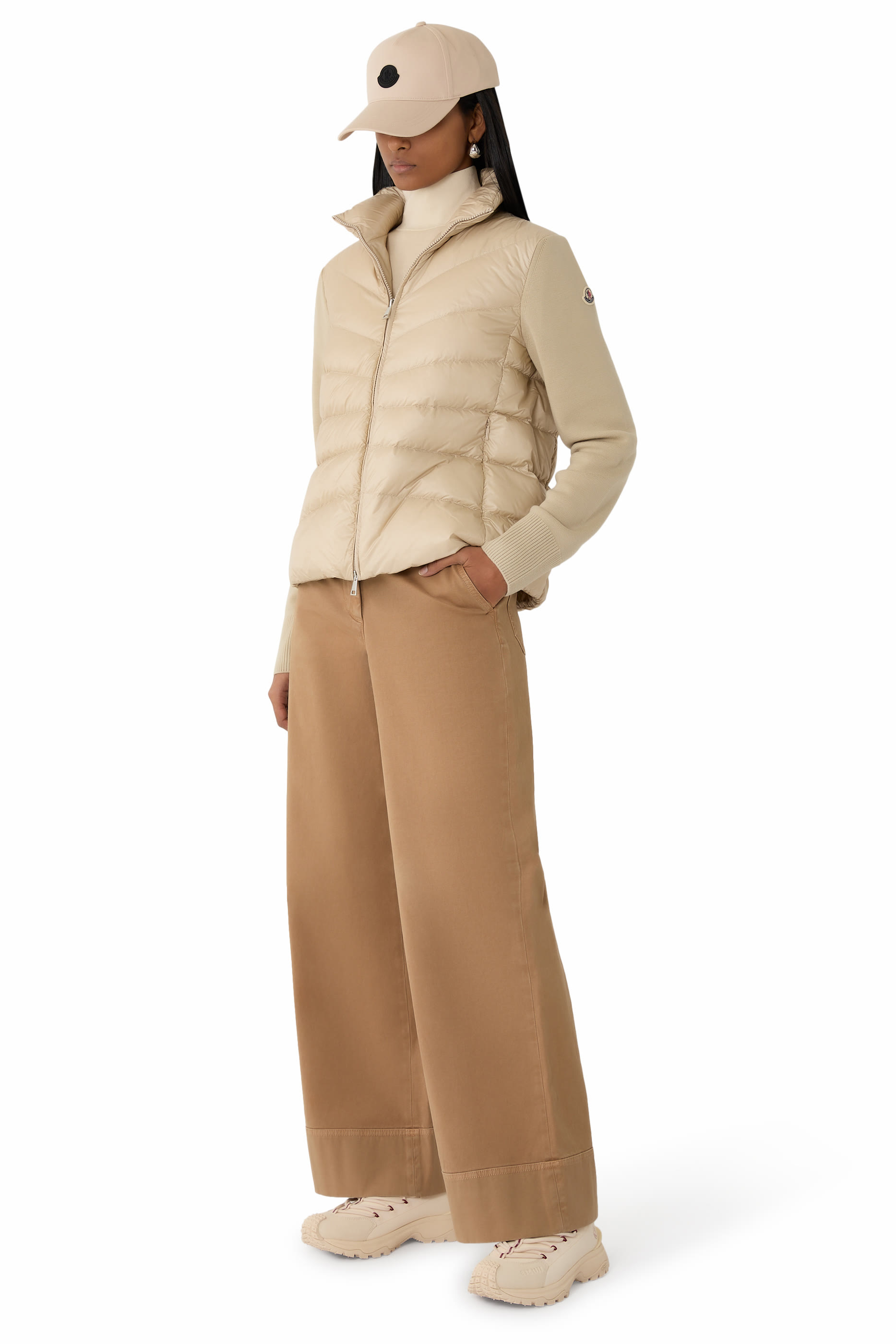  Padded Wool Cardigan