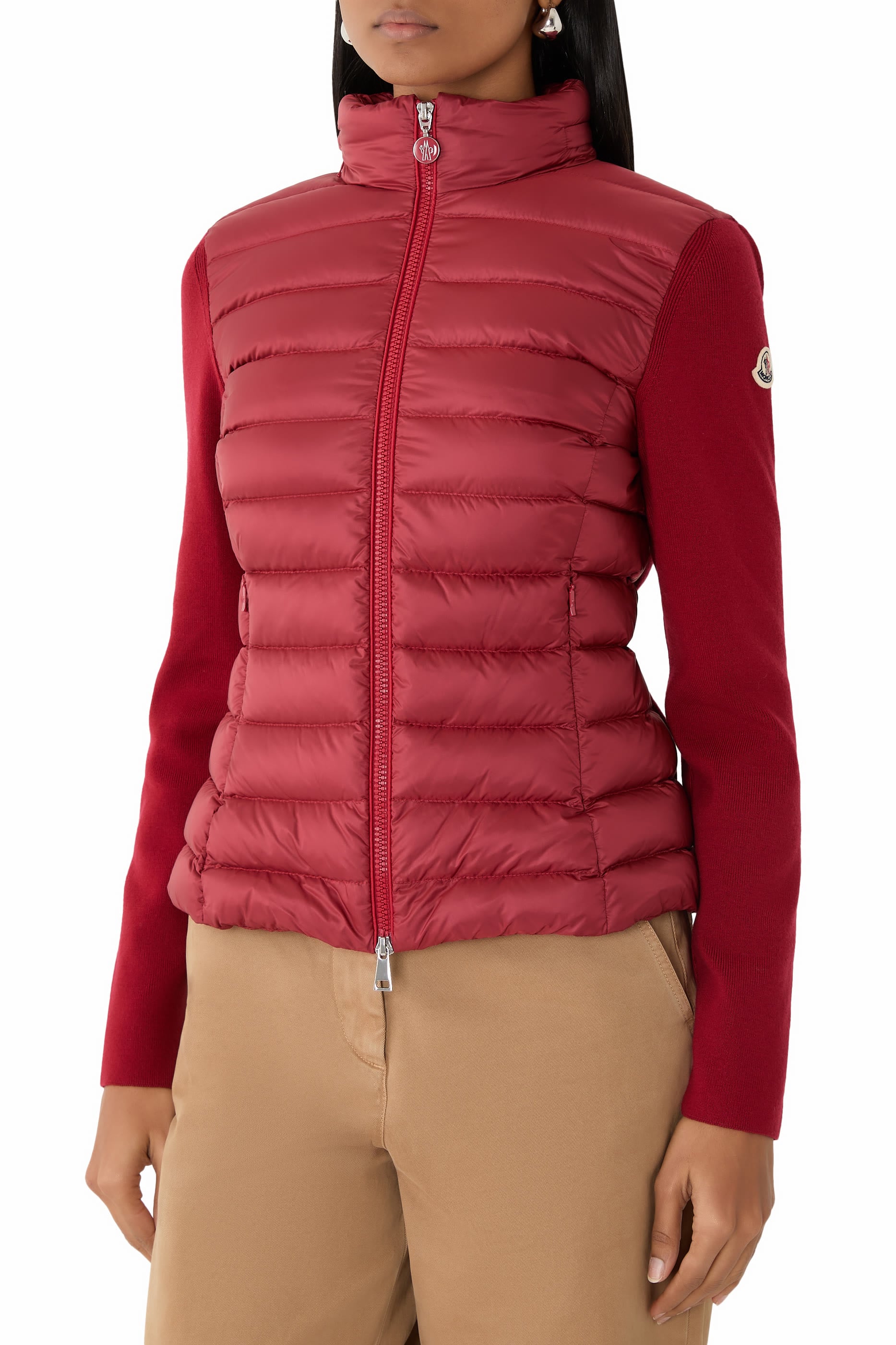 Padded Wool Cardigan
