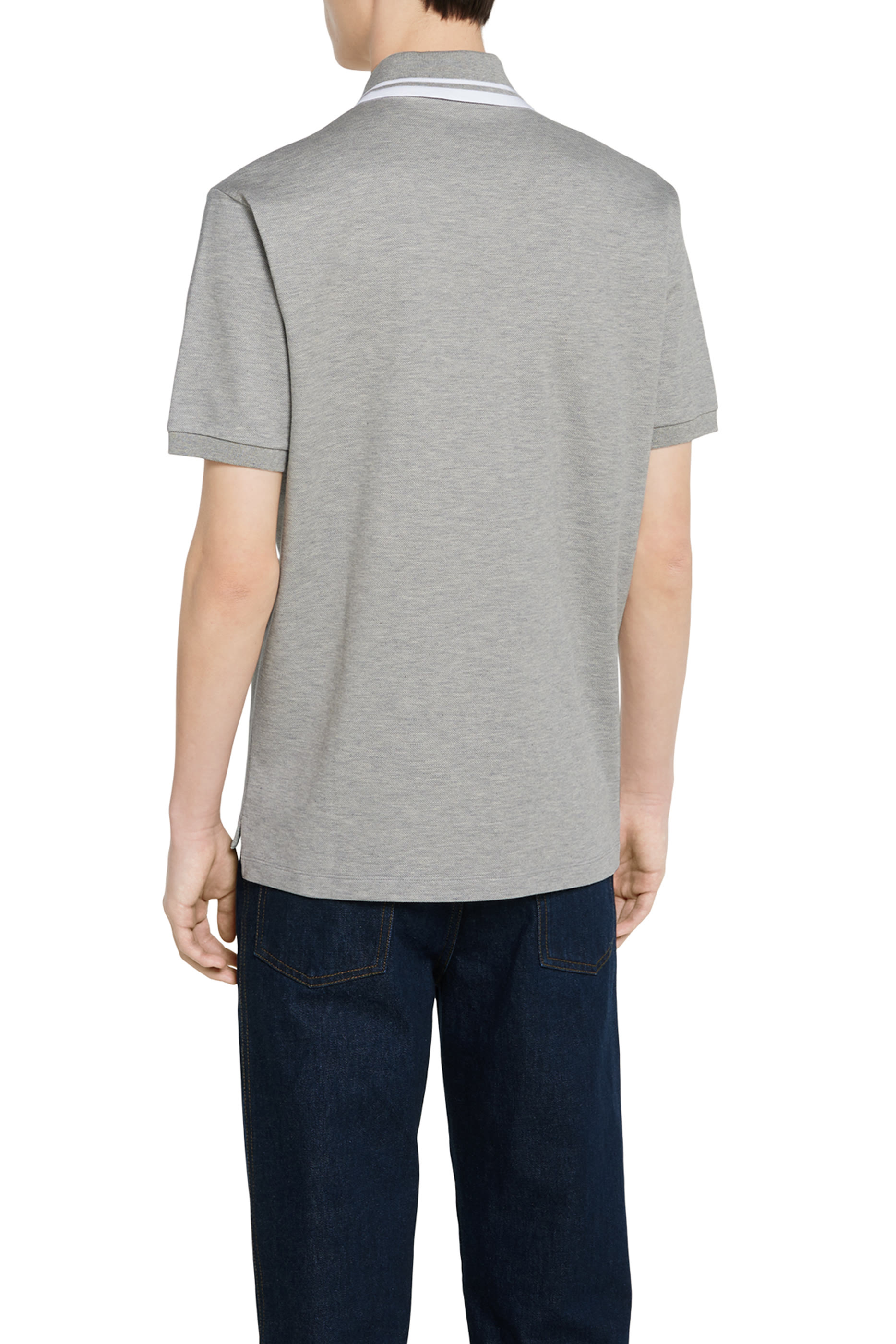 GG Embroidered Cotton Piquet Polo Shirt 