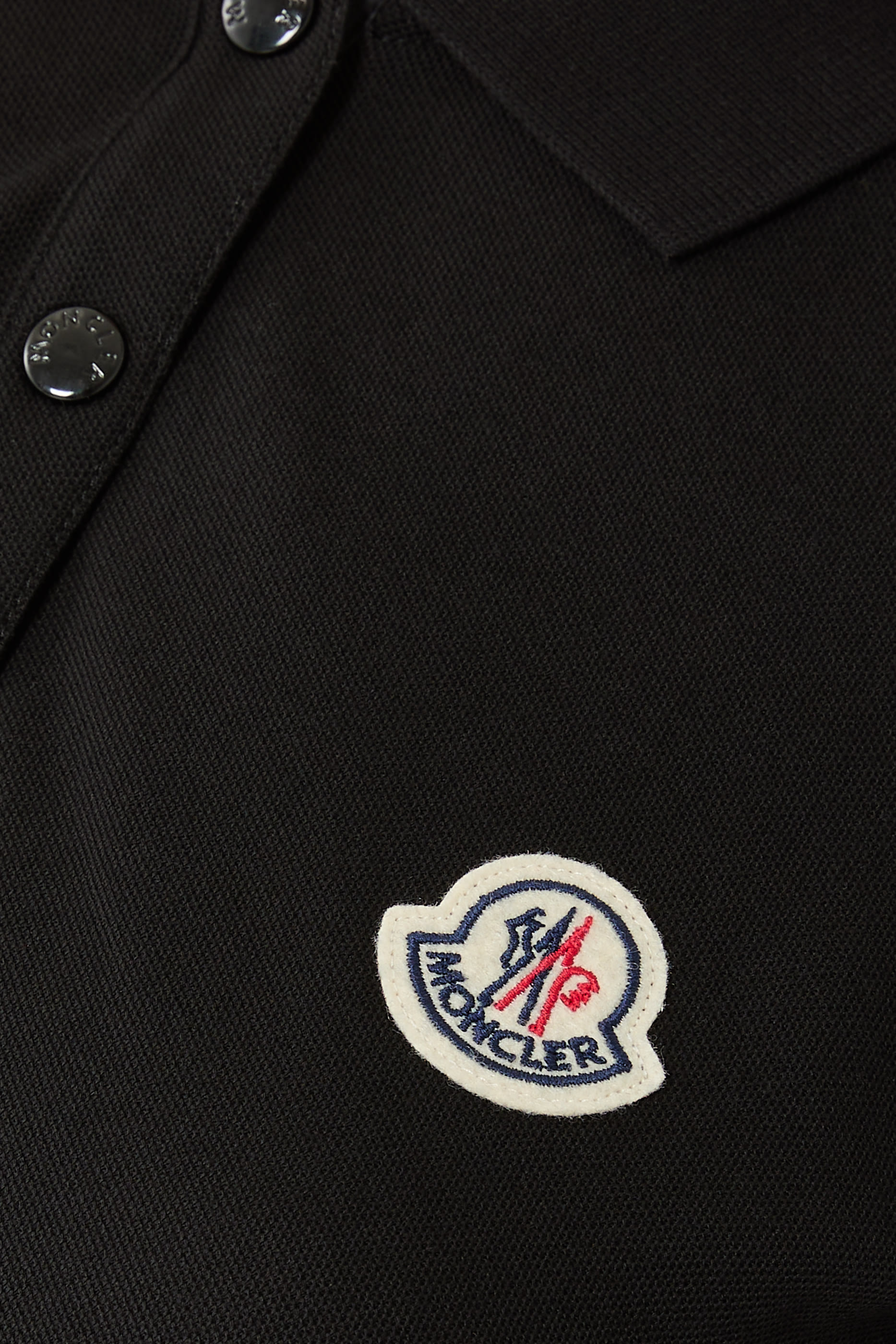 Logo Patch Cotton Piquet Polo Shirt