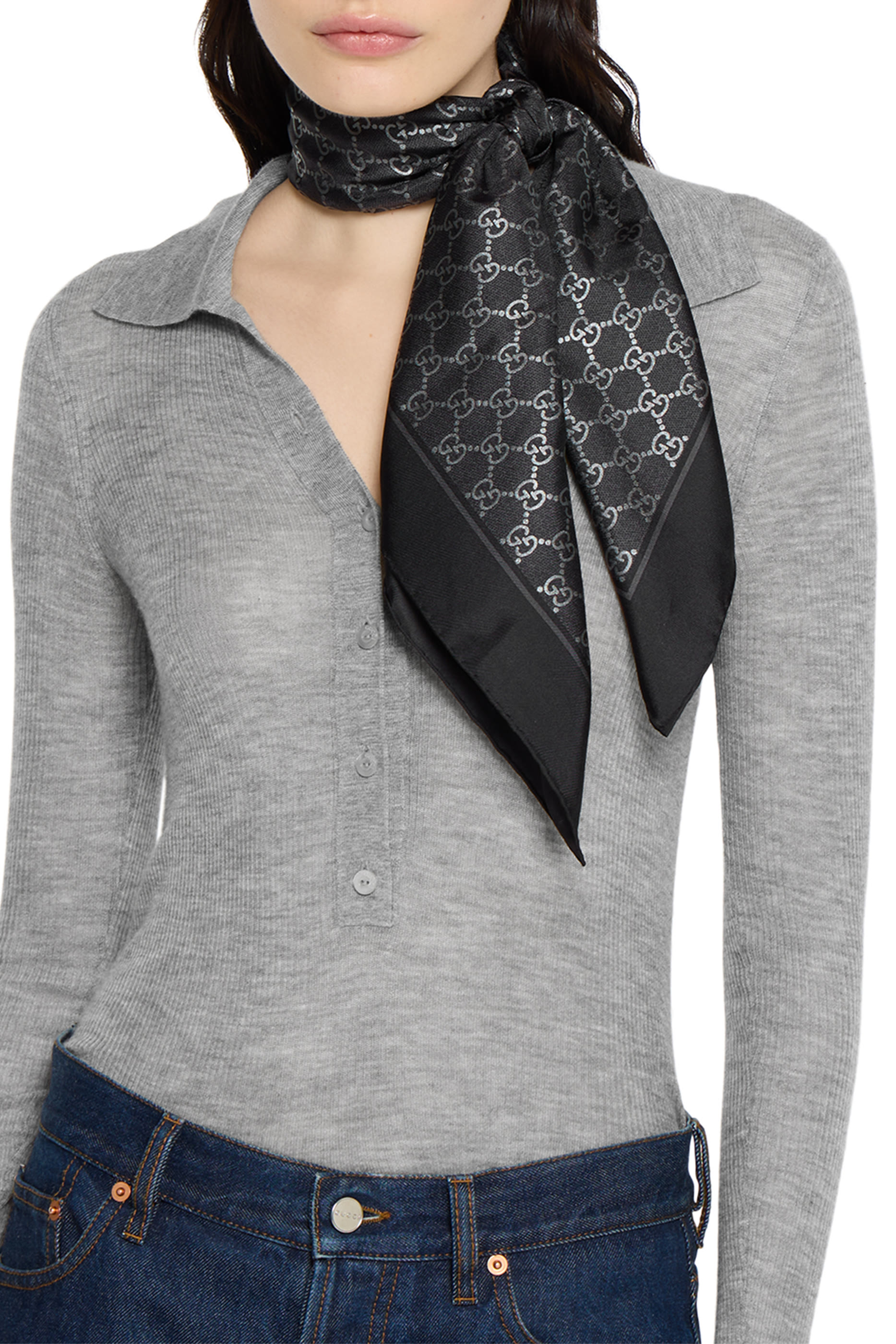 Printed Silk Carré