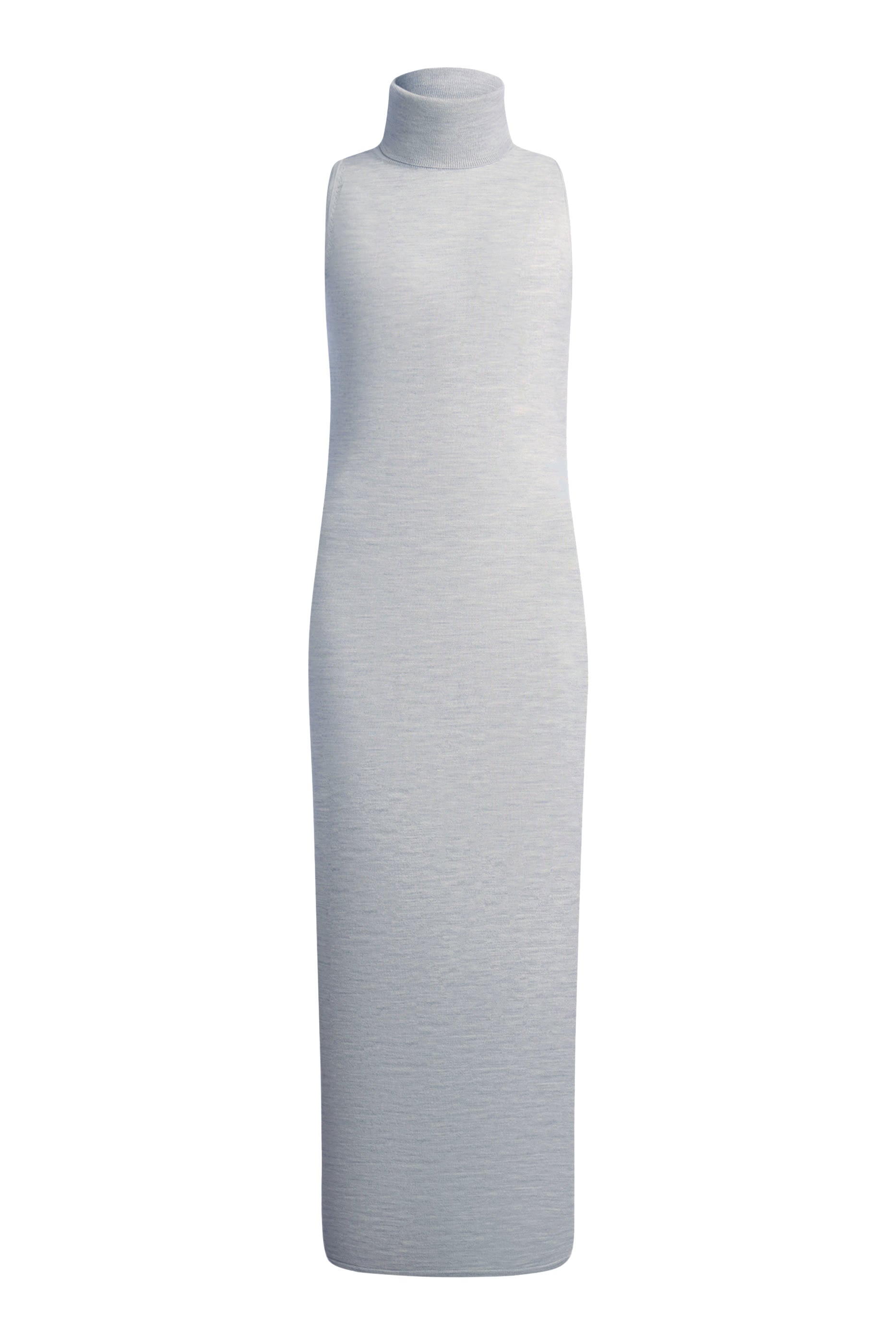 Merino-Silk Turtleneck Dress