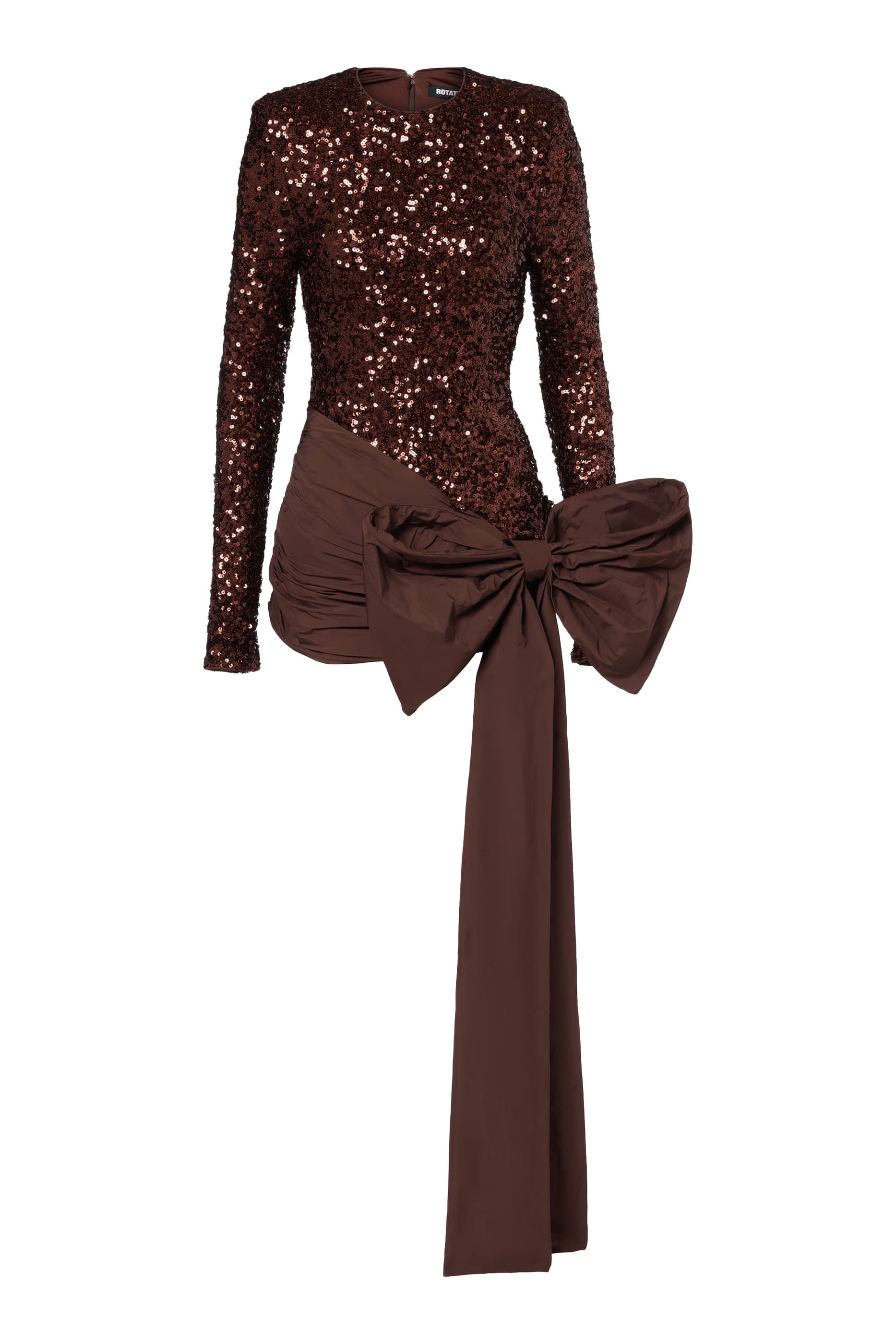 Sequins Bow Mini Dress