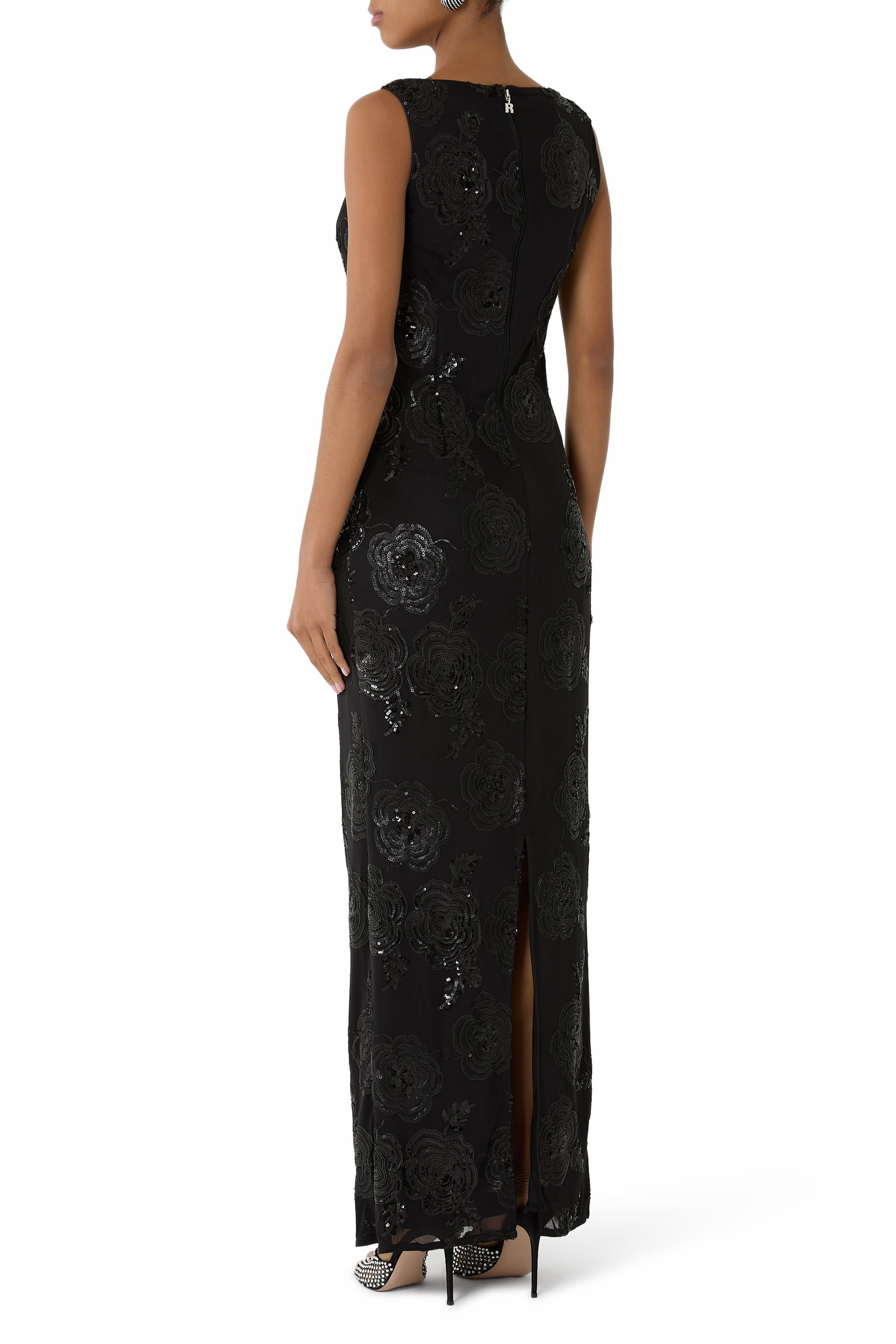  Sequins Fitted Maxi Dress