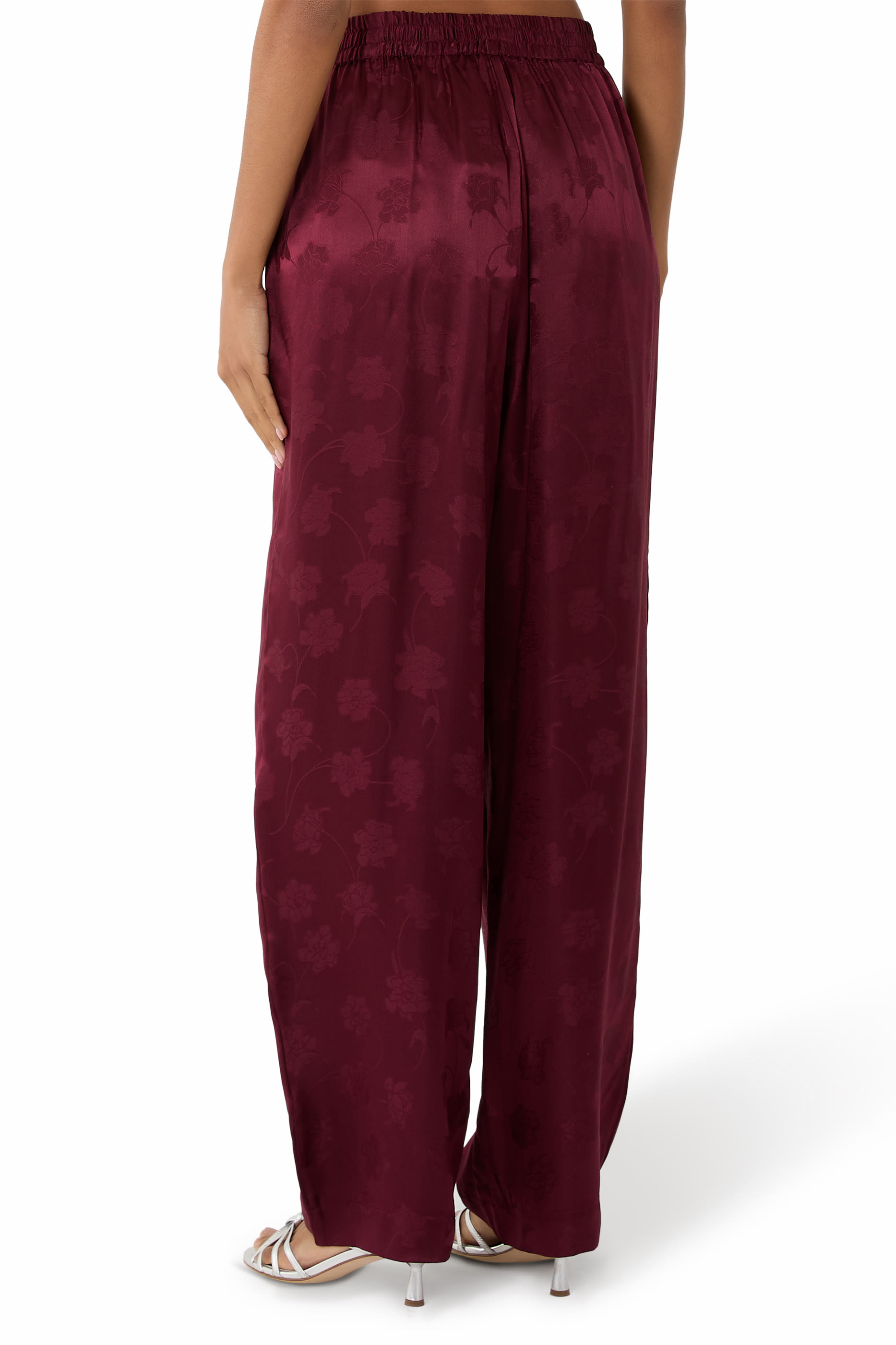  Silk Tapered Pants