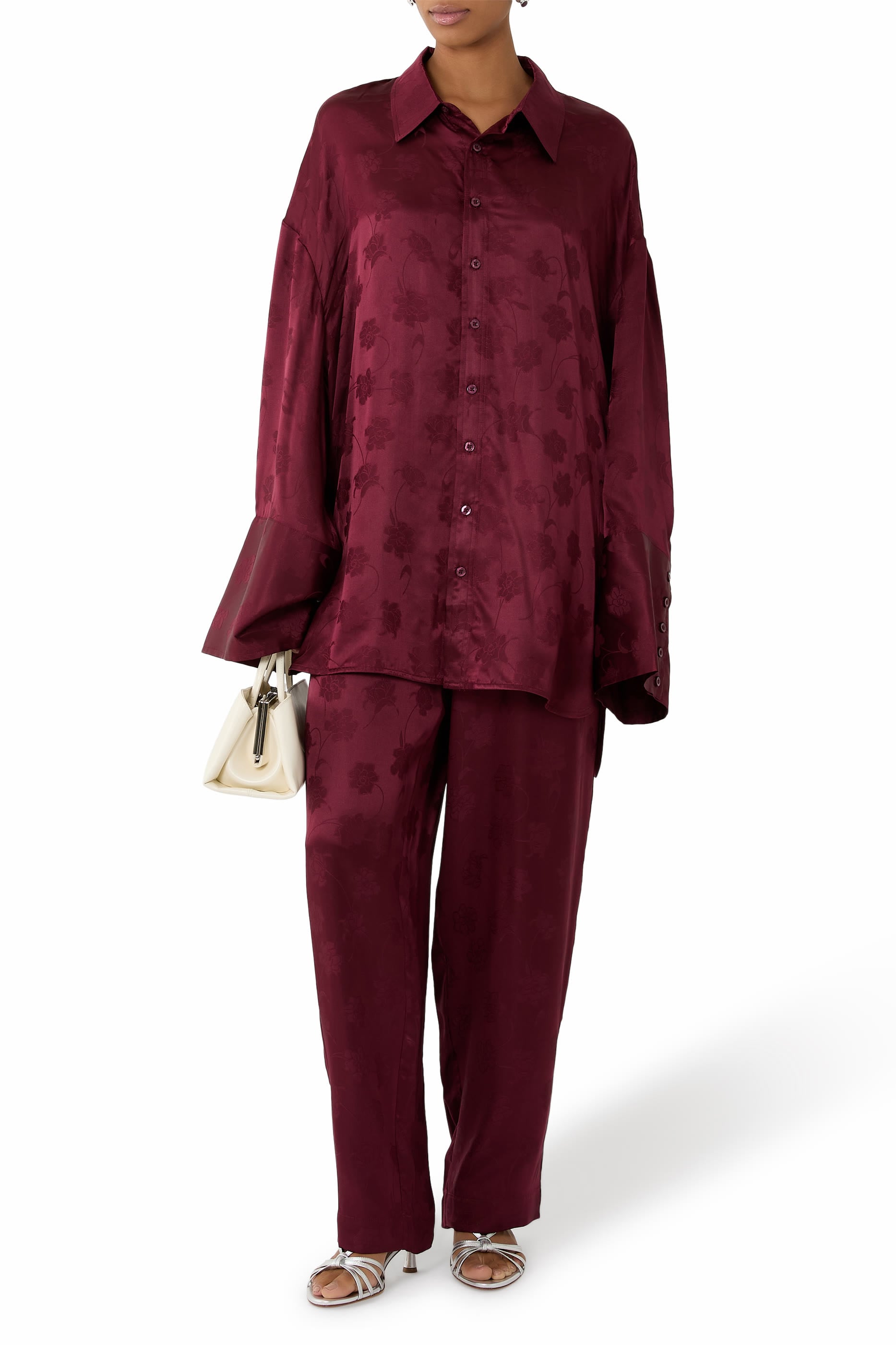  Silk Tapered Pants