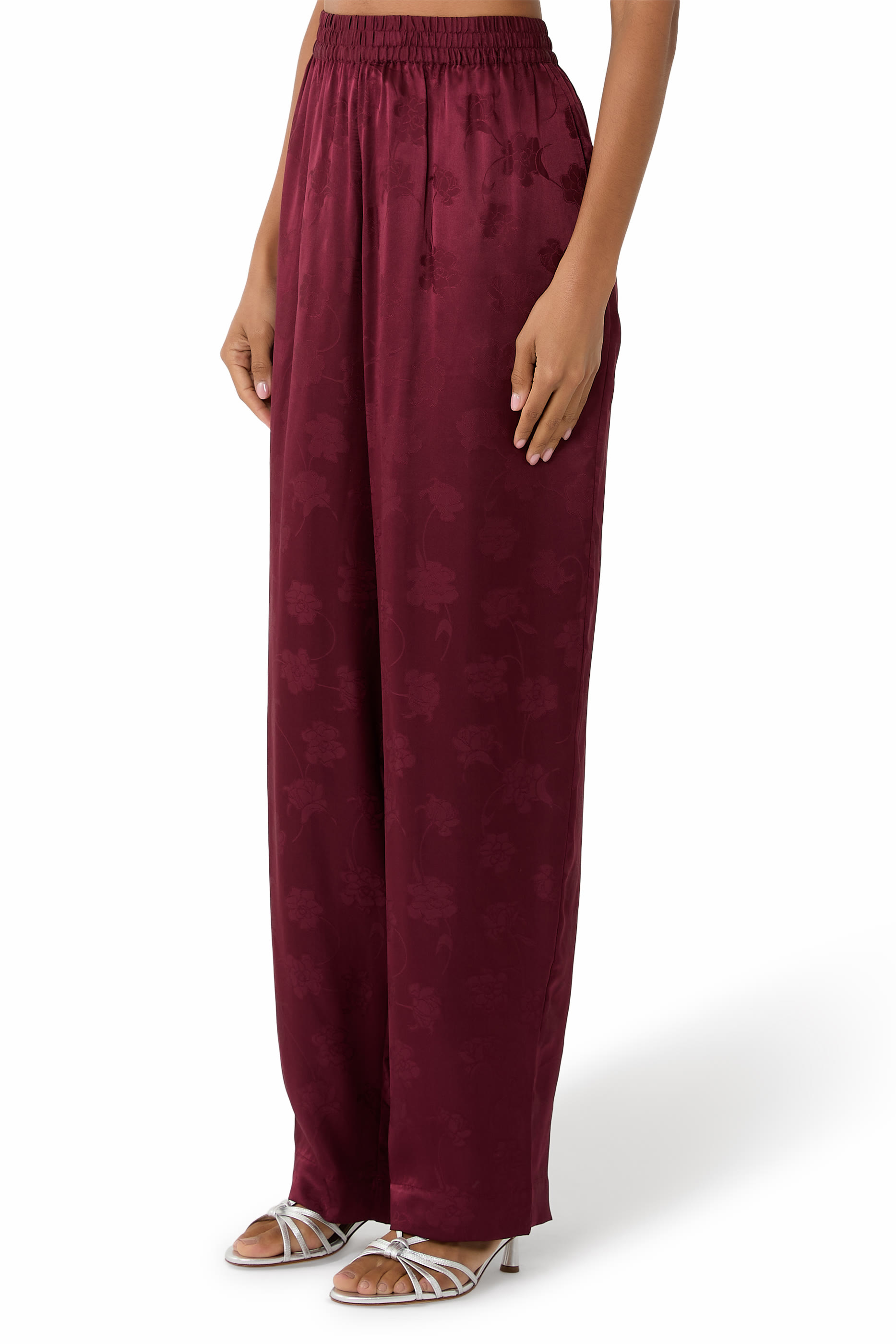  Silk Tapered Pants