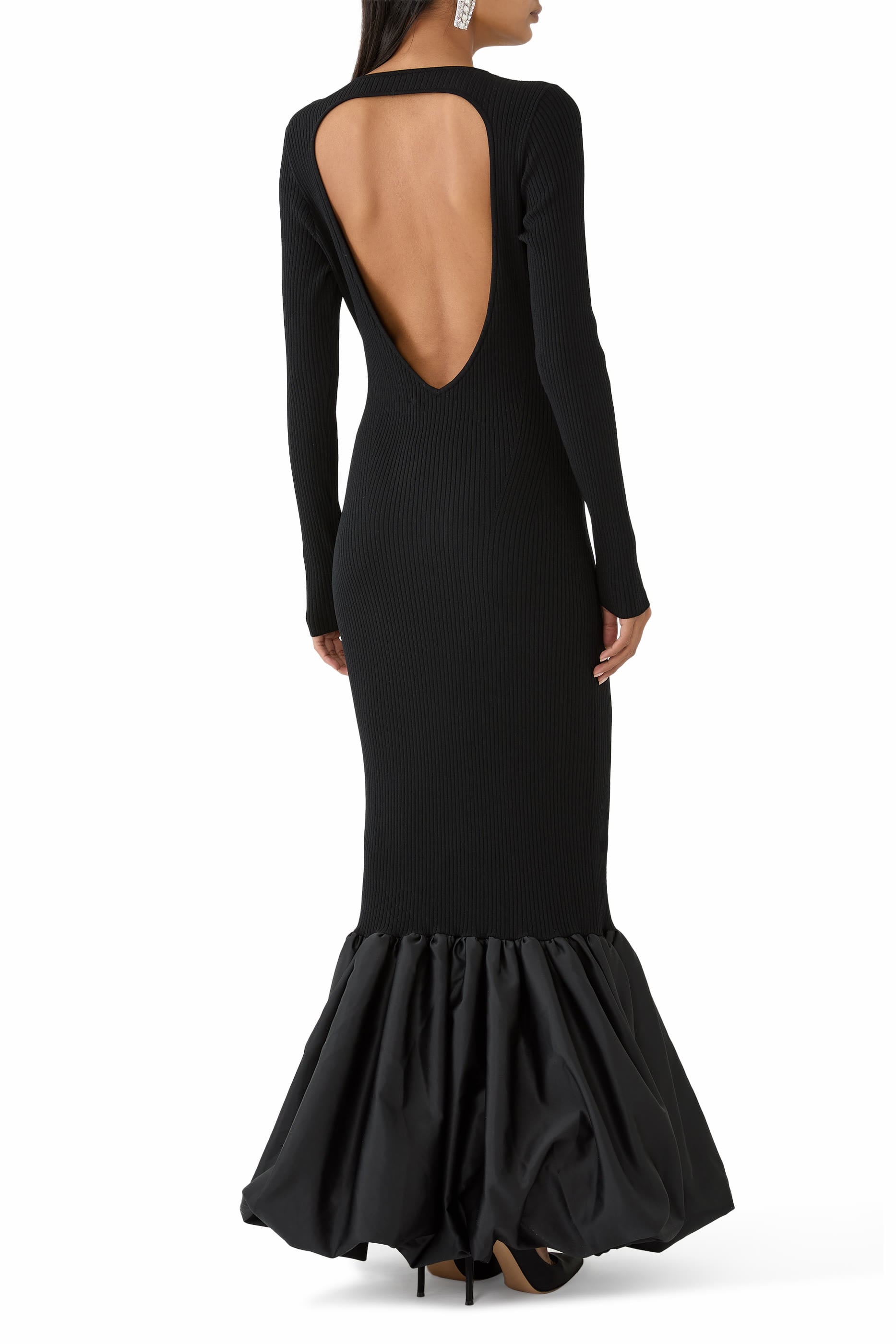 Knit Maxi Cutout Dress 