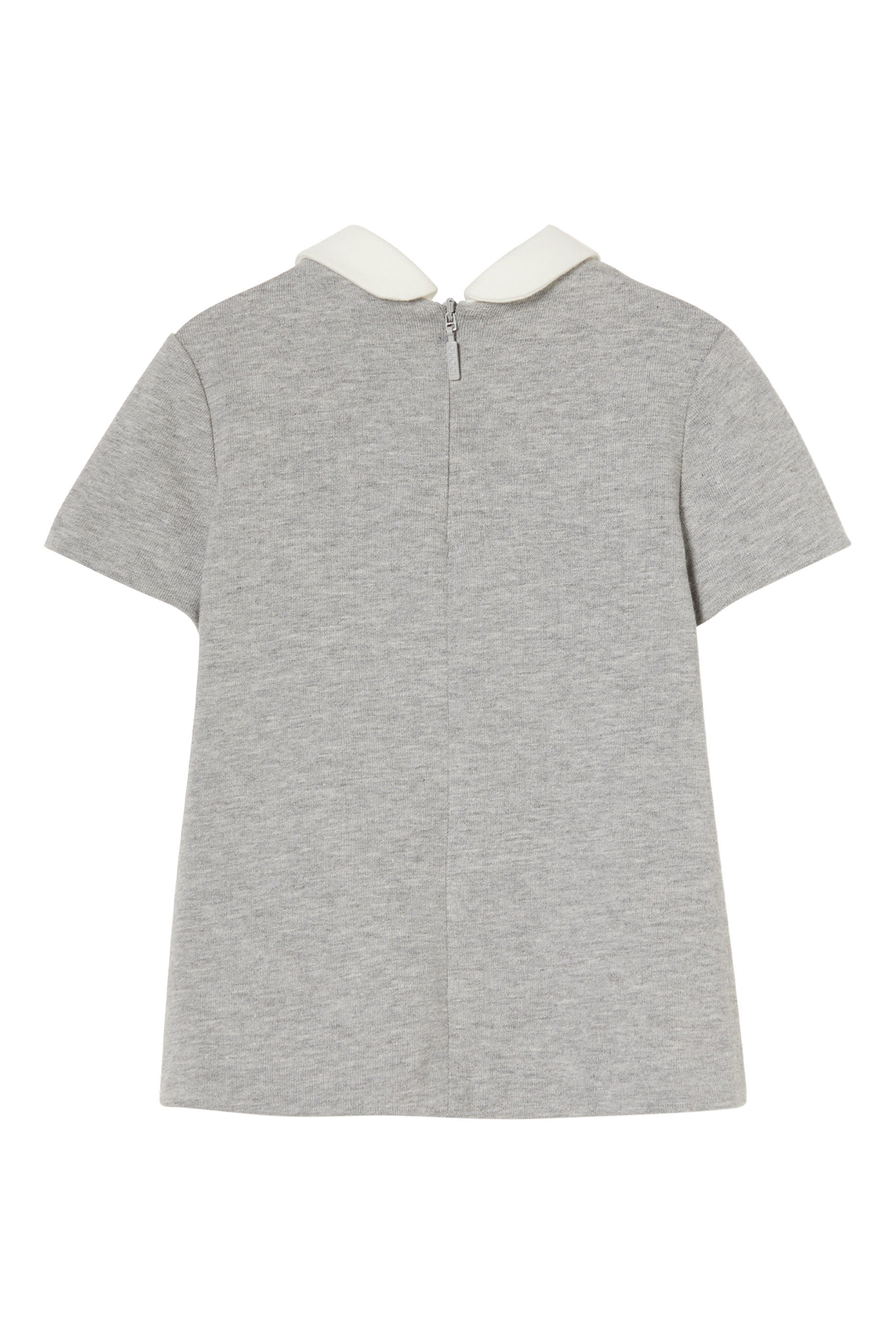 Kids Heavy Cotton Jersey Dress with Web