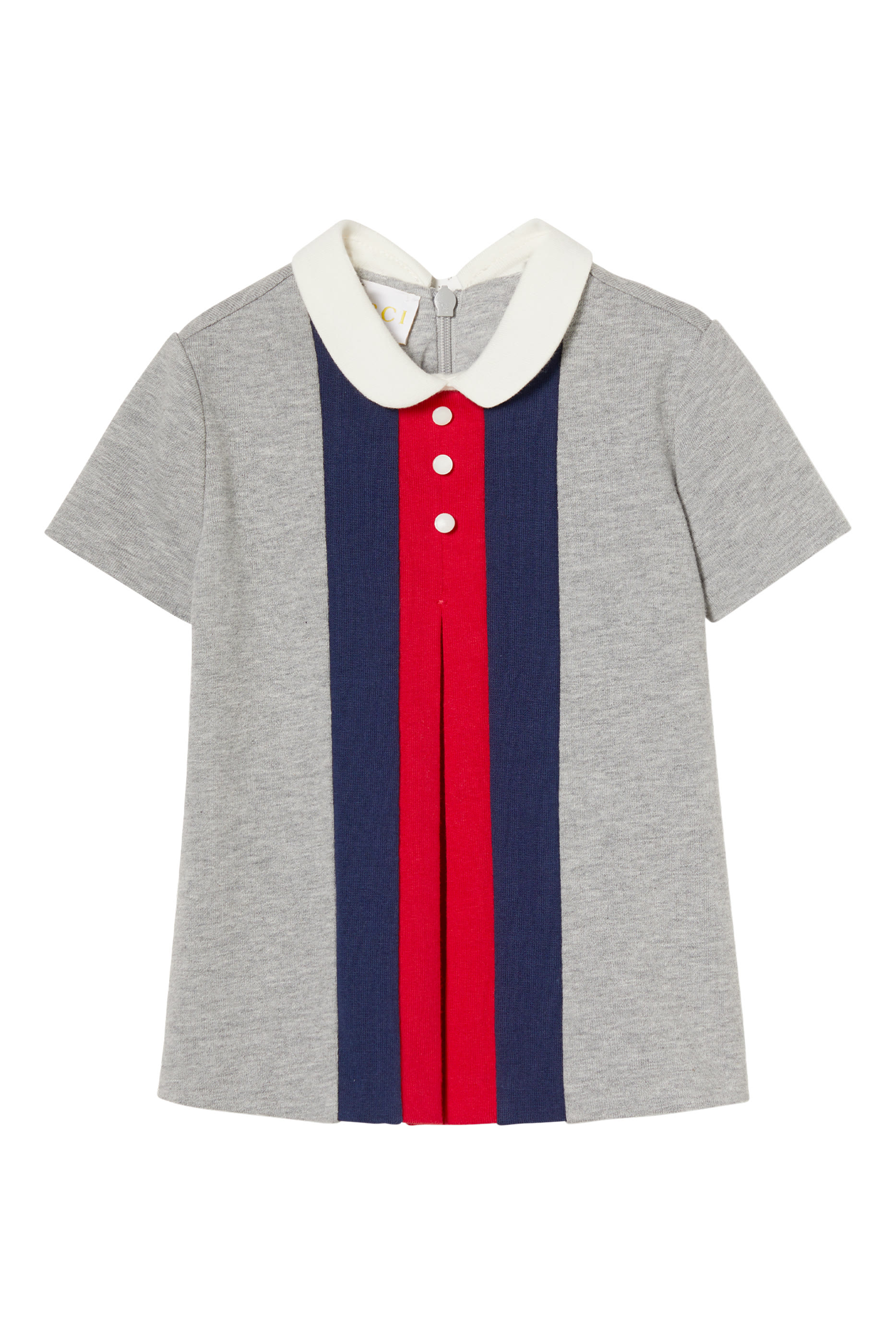 Kids Heavy Cotton Jersey Dress with Web