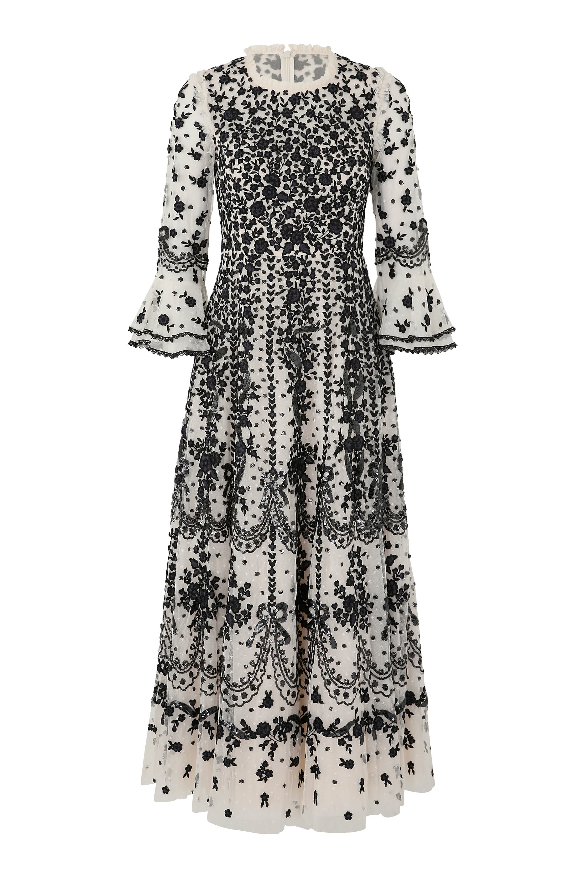 Adeline Round Neck Ankle Gown