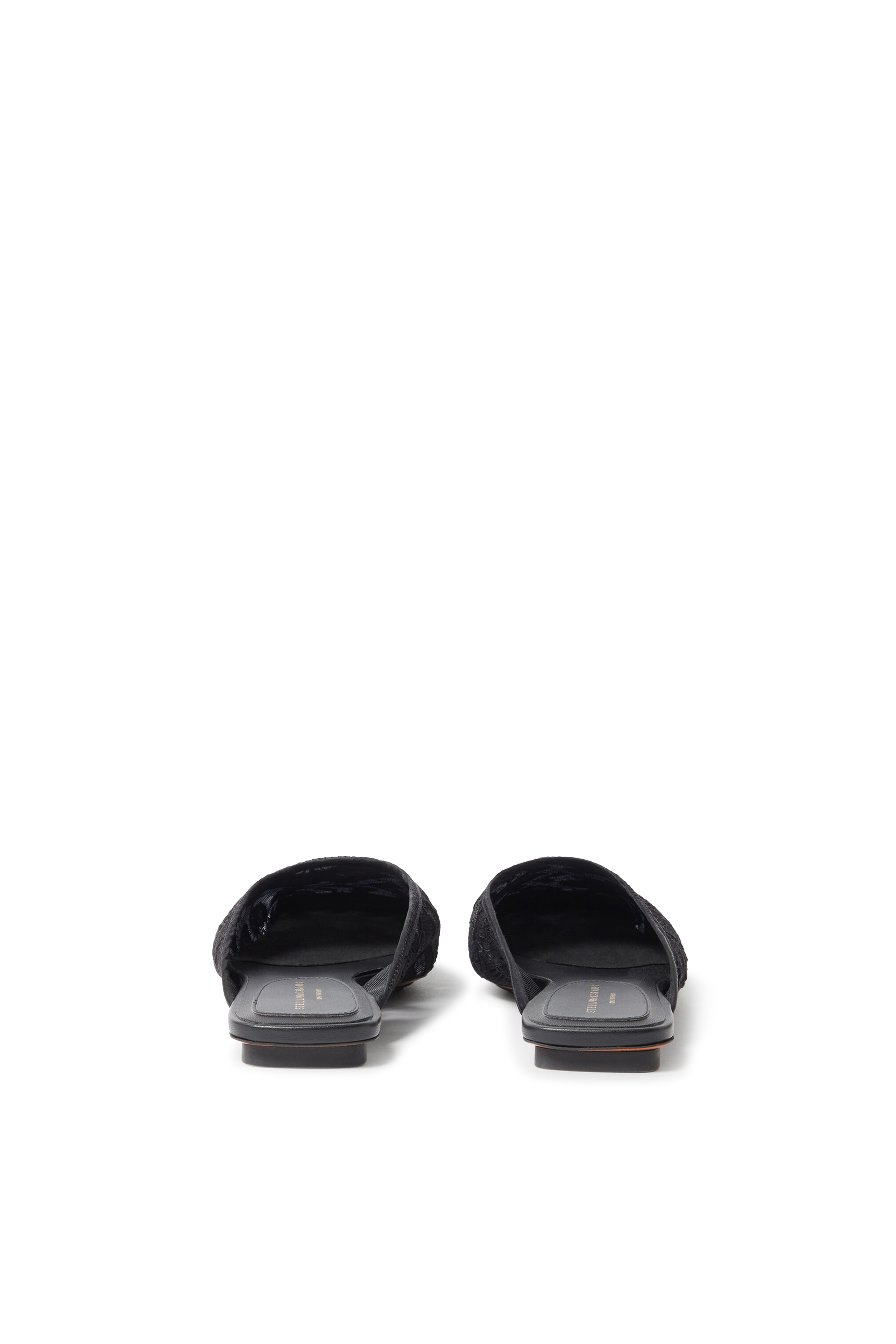 Square-Toe Lace Backless Mules
