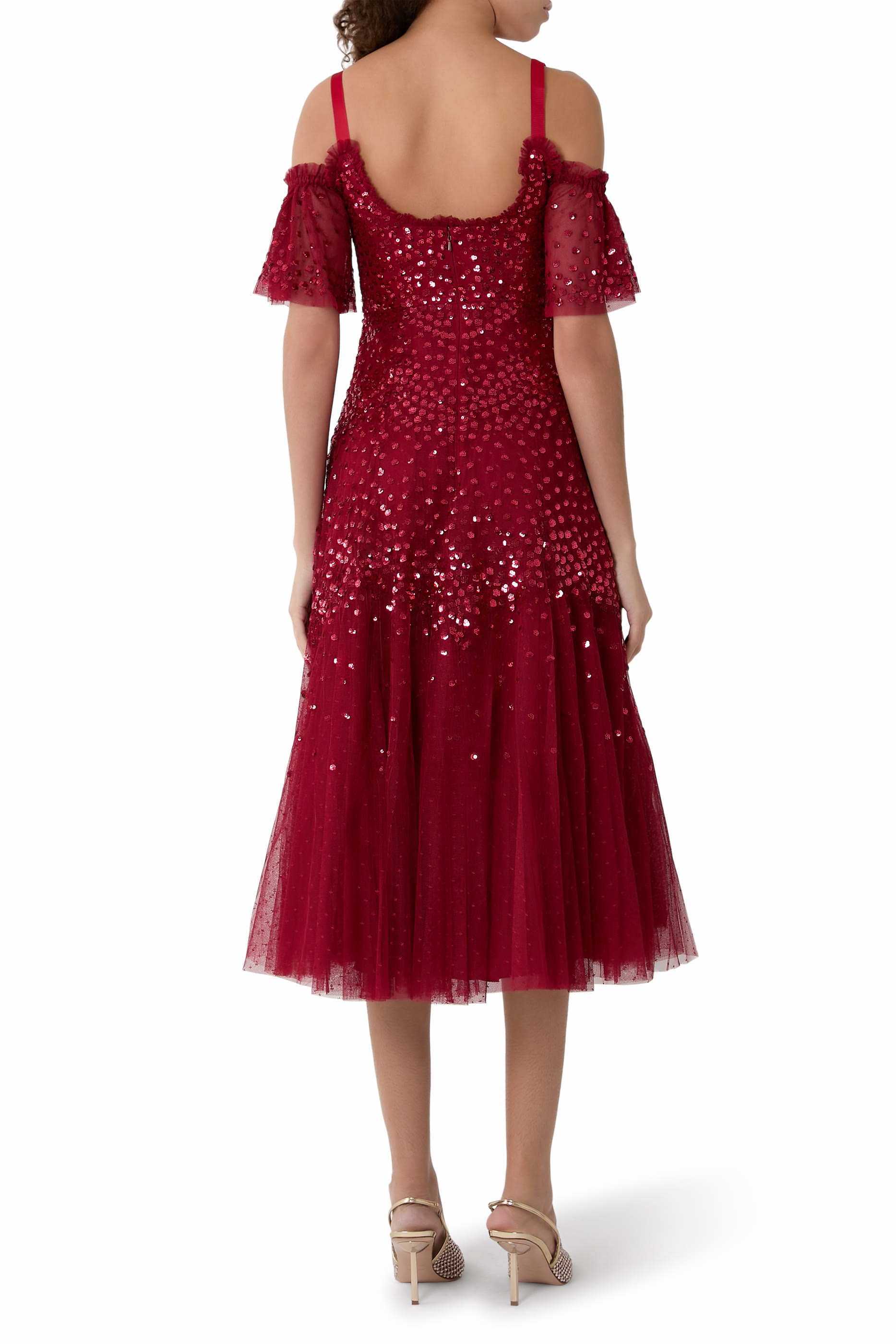 Scallop Sequin Ballerina Dress 