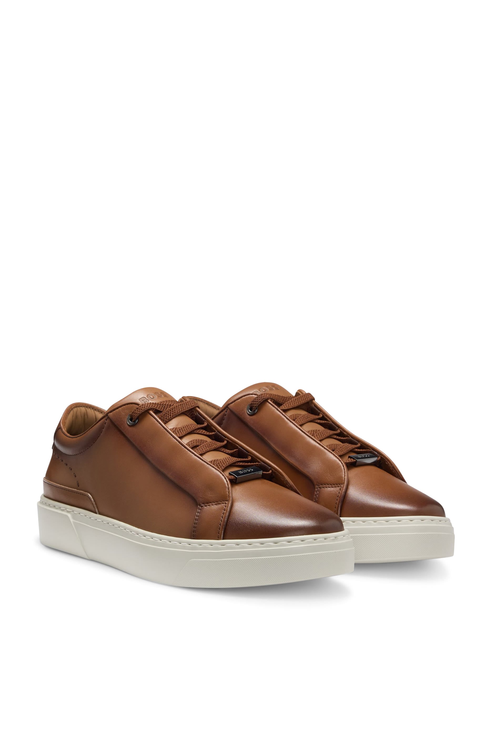Gary Leather Sneakers With Hidden Laces