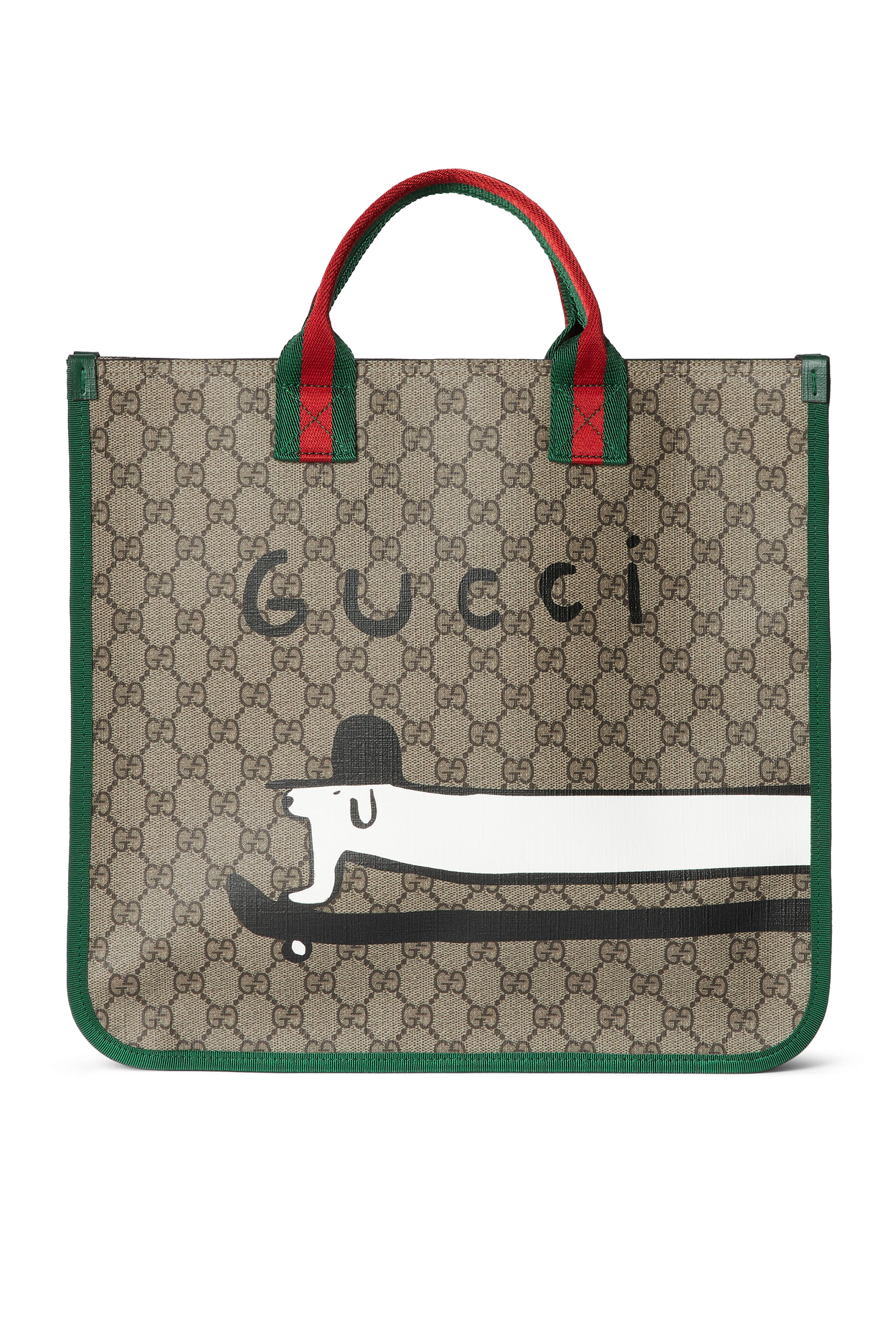 Kids Dog-Print GG Tote Bag