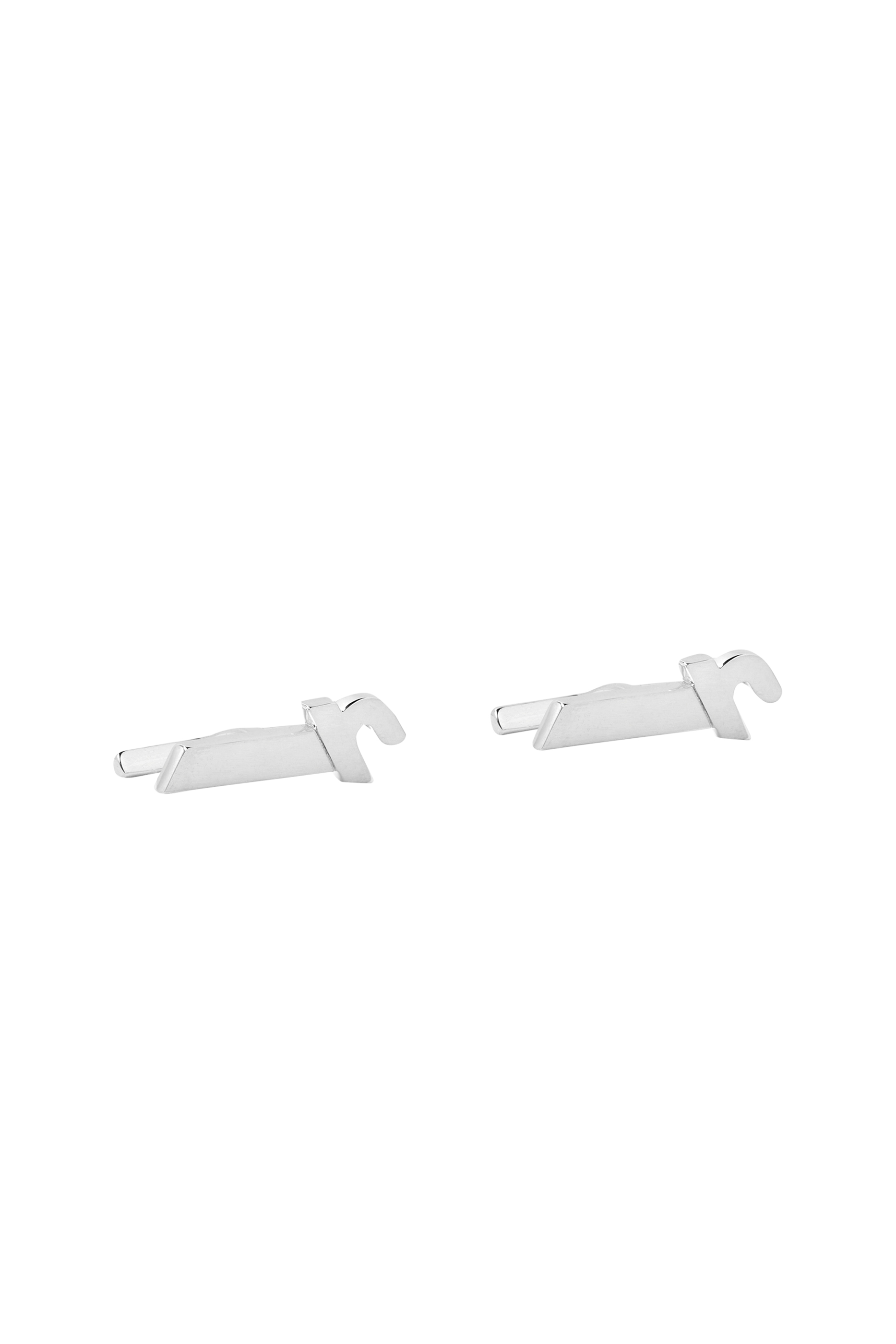 Arabic Letter 'Alef' Cufflink, Sterling Silver