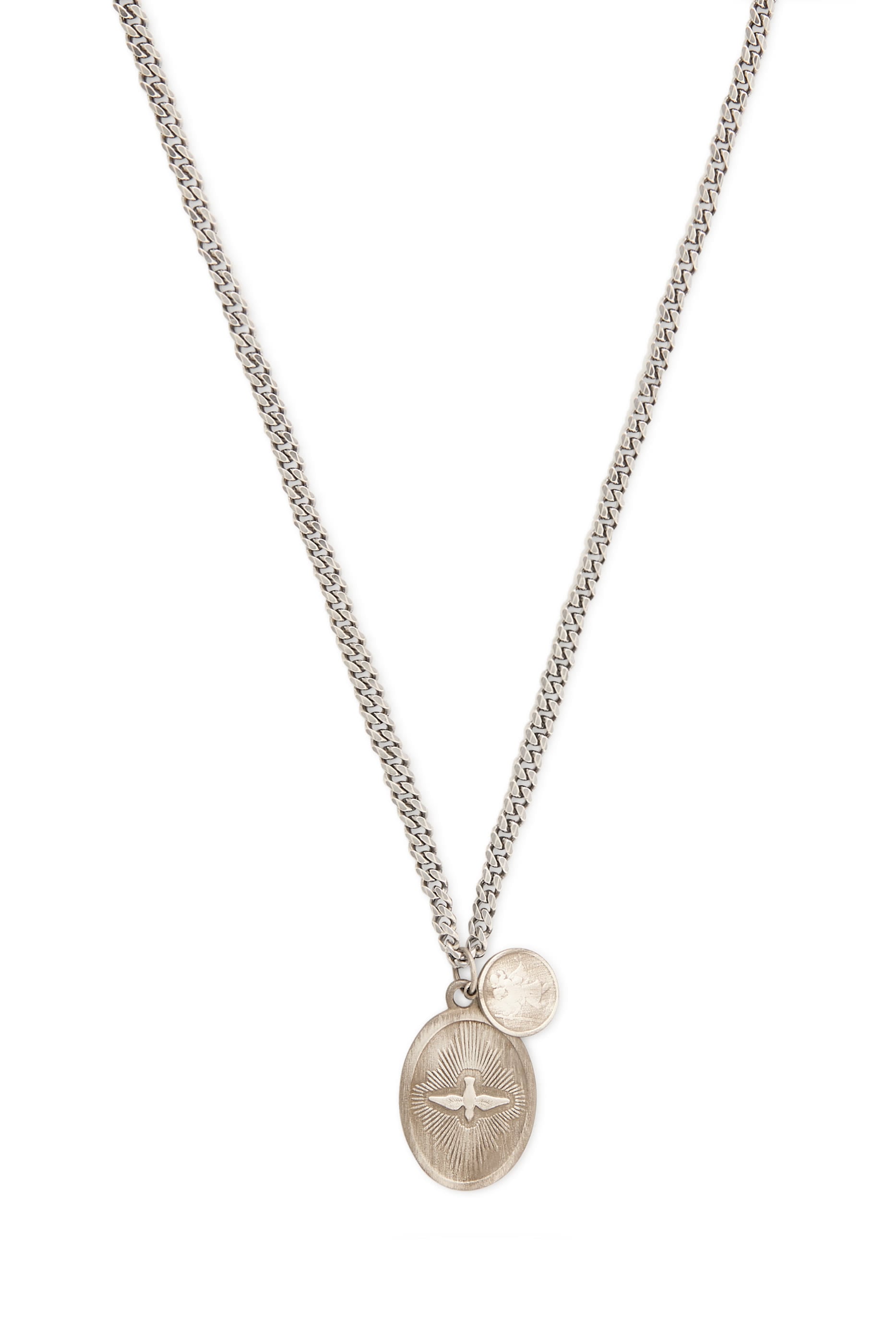 Dove Pendant Necklace, Sterling Silver