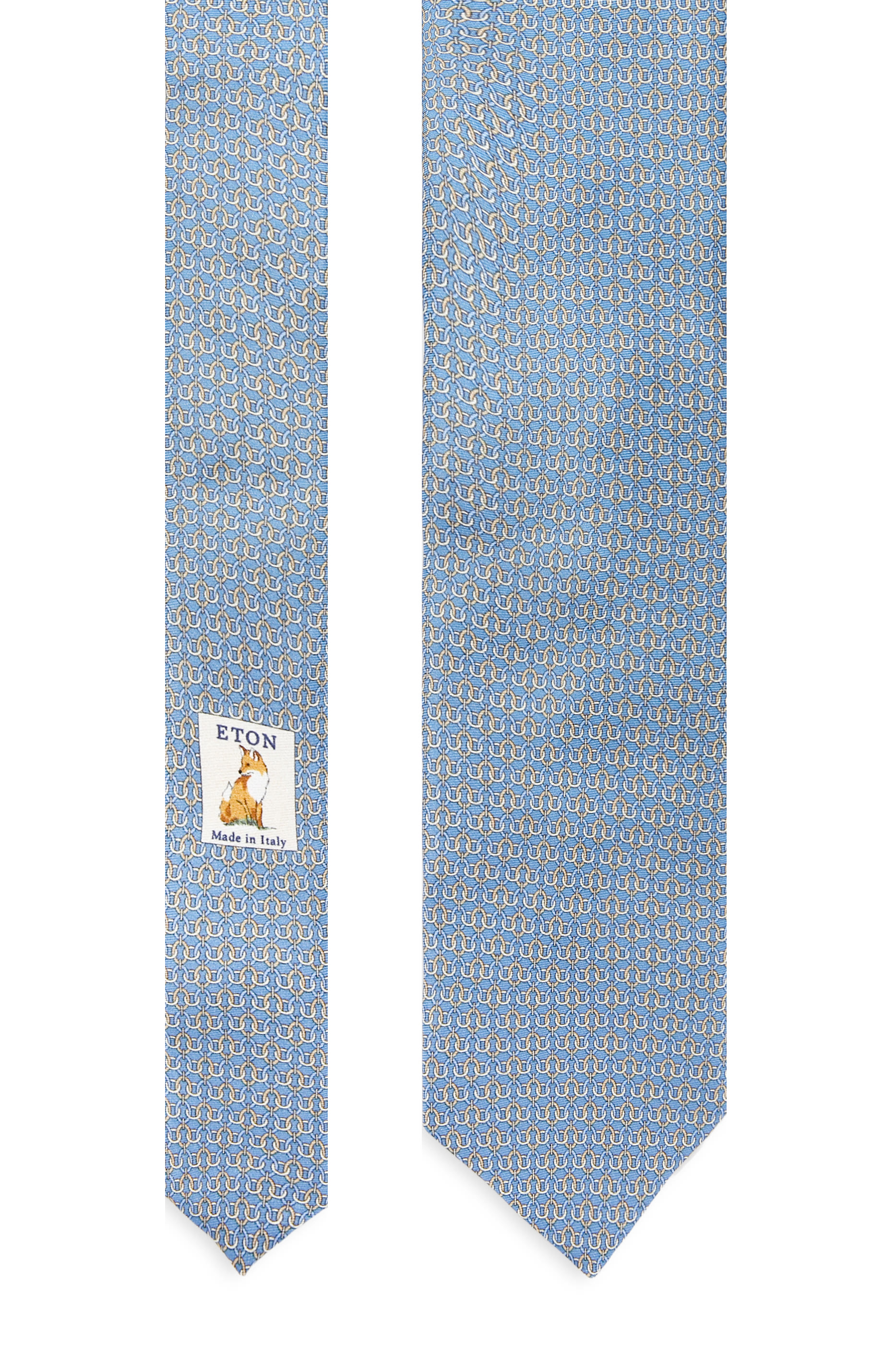 Geometric Print Silk Tie