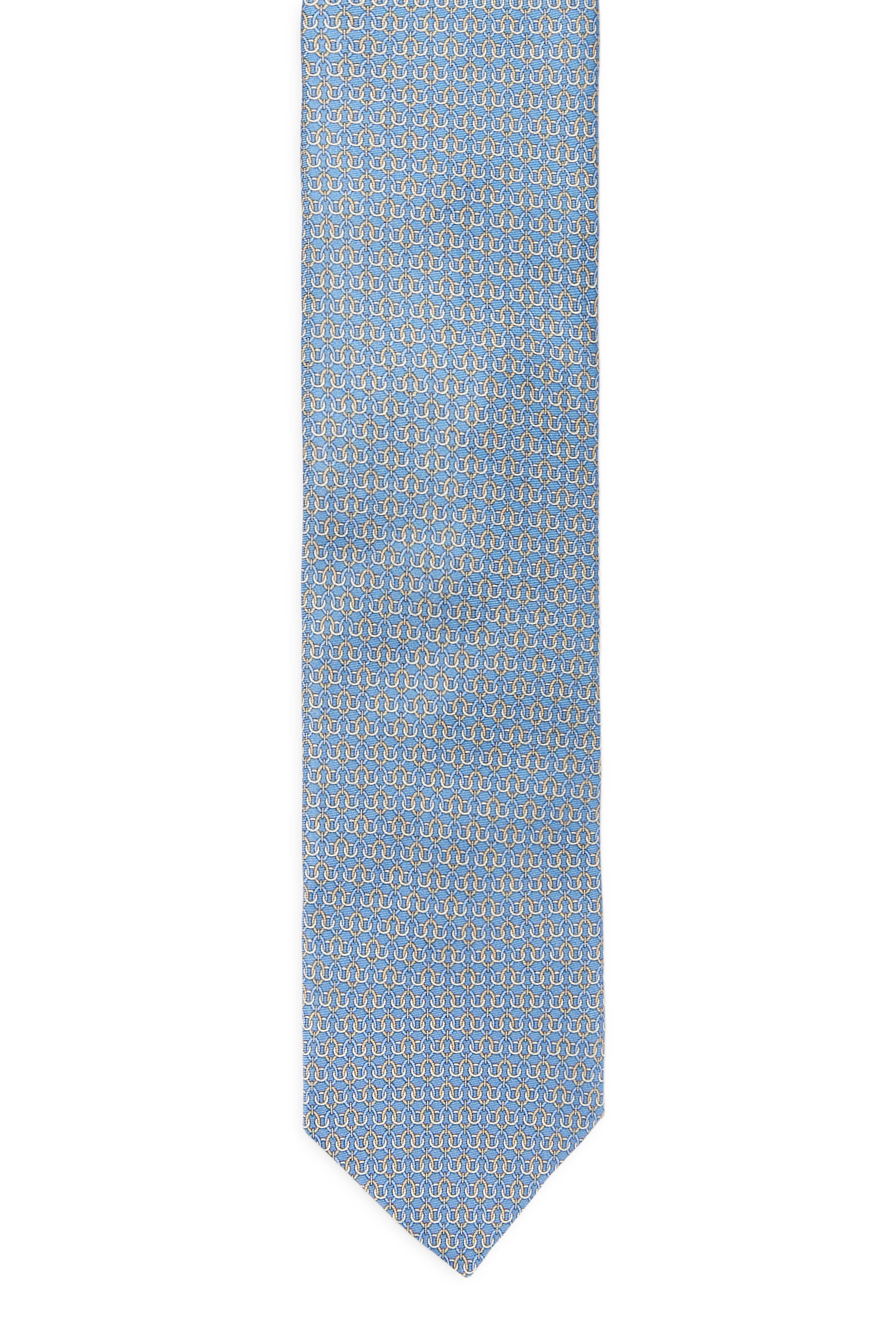 Geometric Print Silk Tie