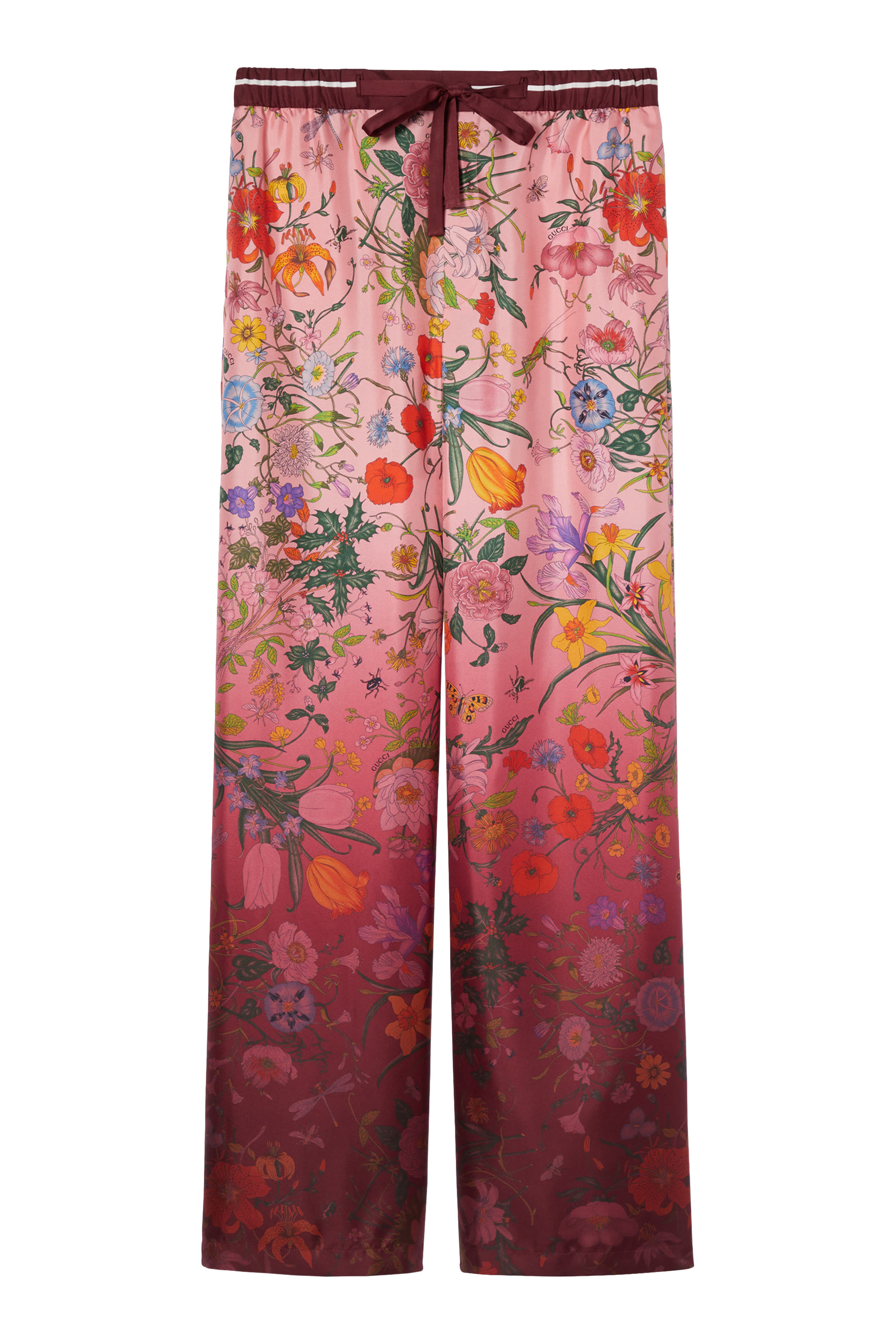 Printed Silk Pants