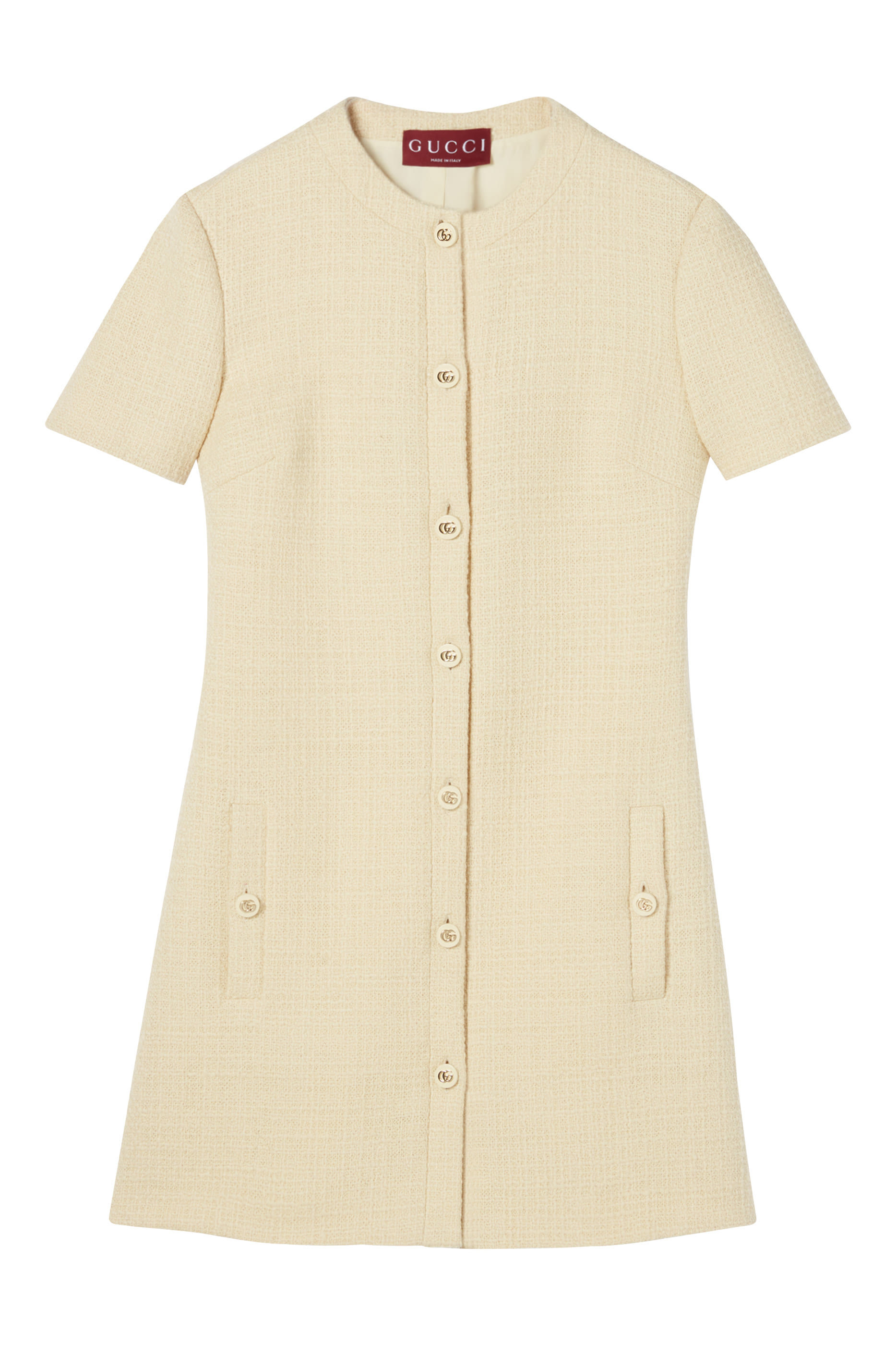 Textured Wool Tweed Dress