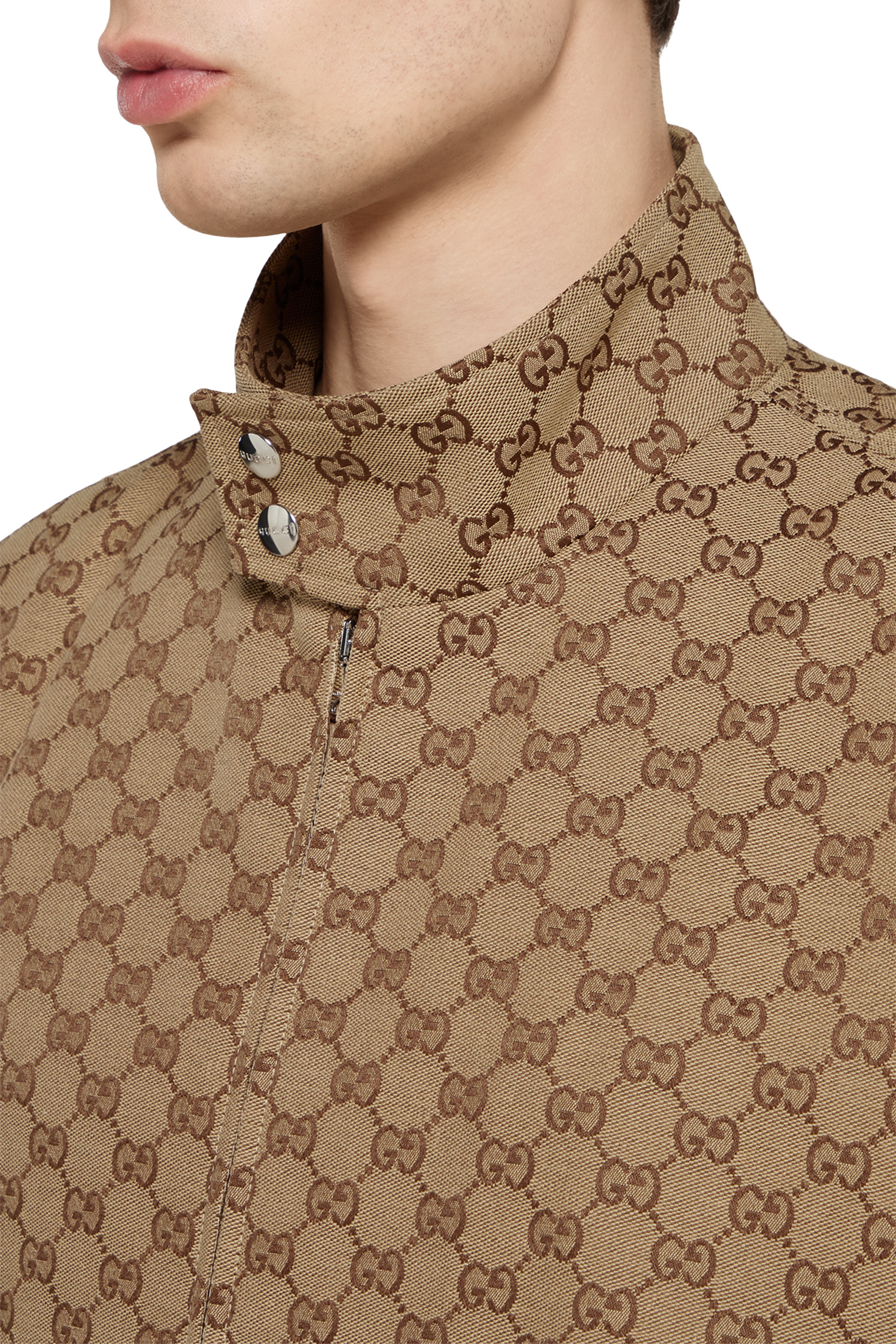 GG Canvas Bomber Jacket