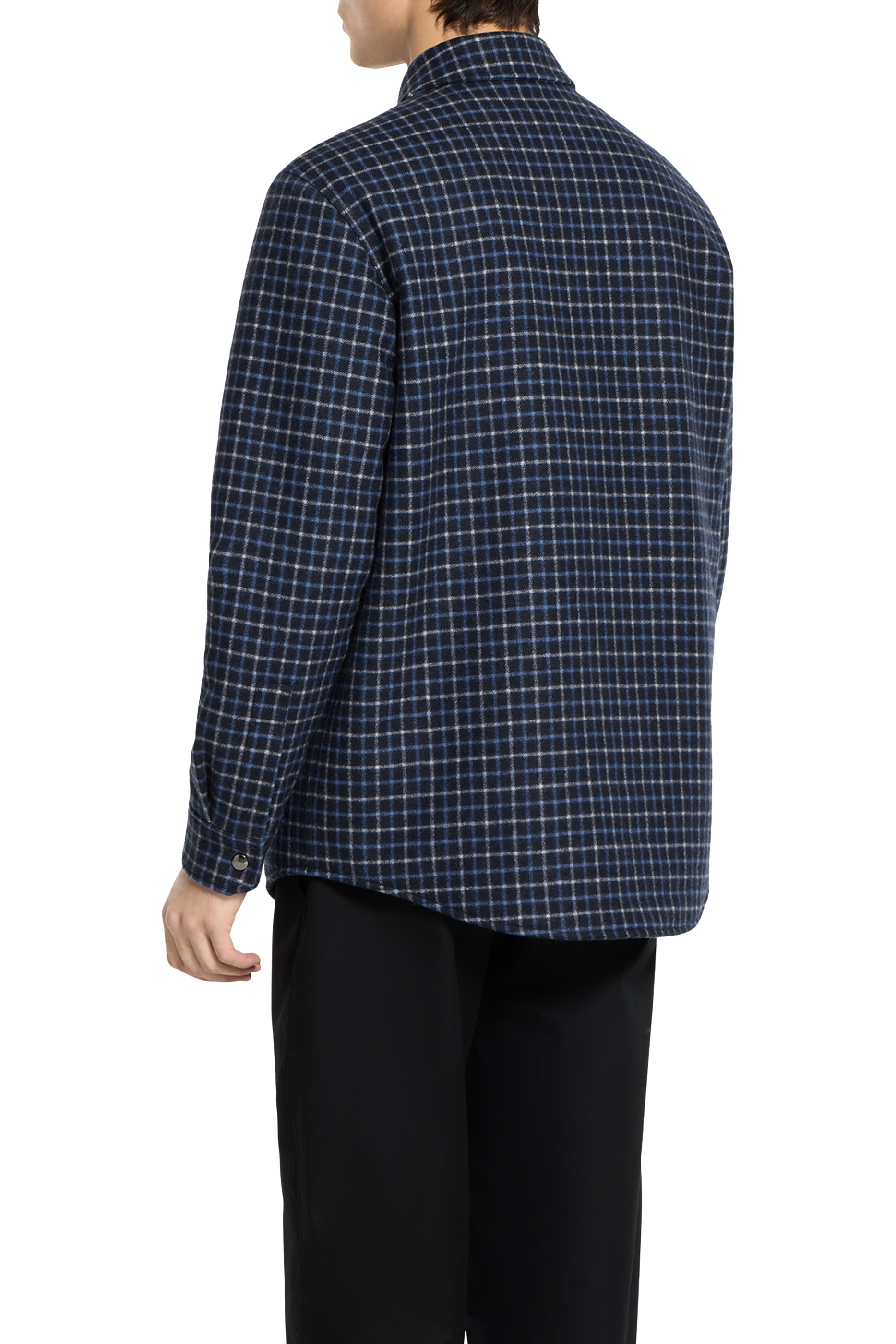Logo Embroidery Wool Flannel Zip Jacket