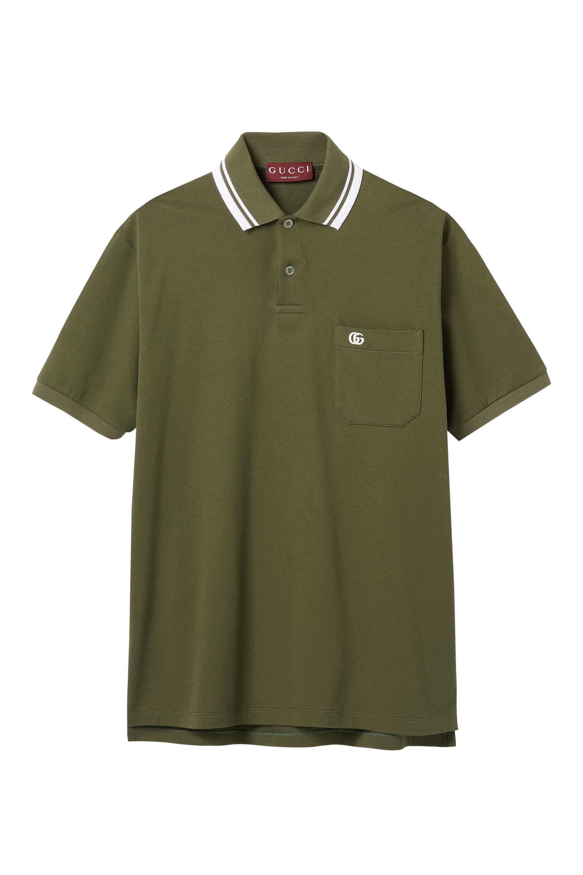 Logo Embroidery Cotton Piquet Polo Shirt