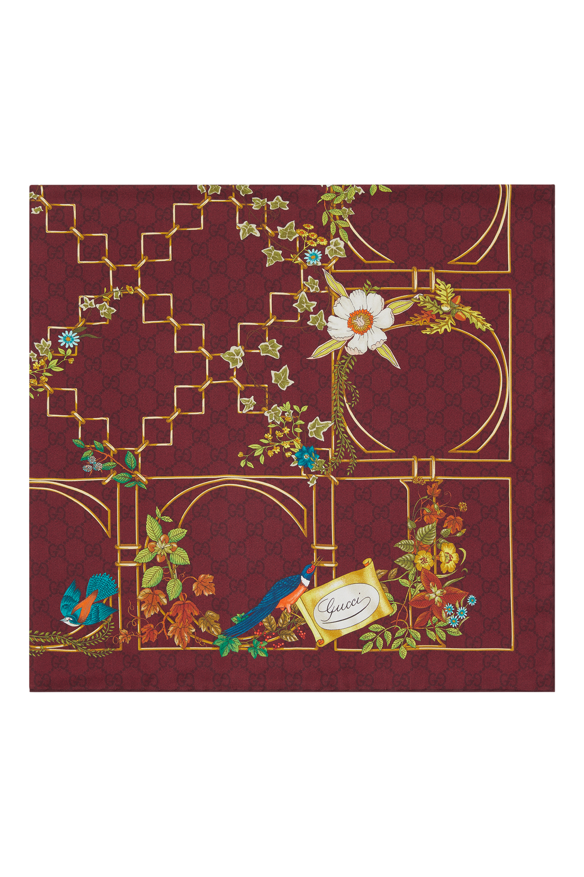 Printed Silk Twill Carré
