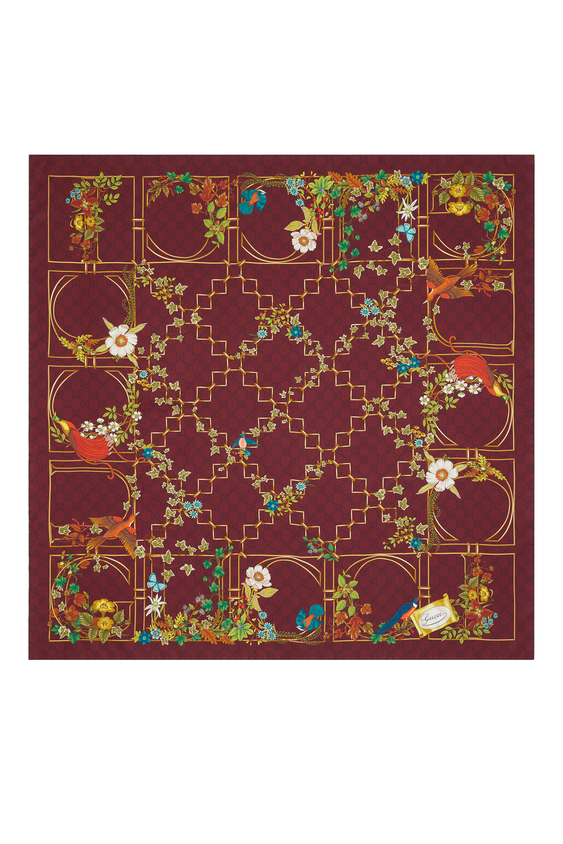 Printed Silk Twill Carré