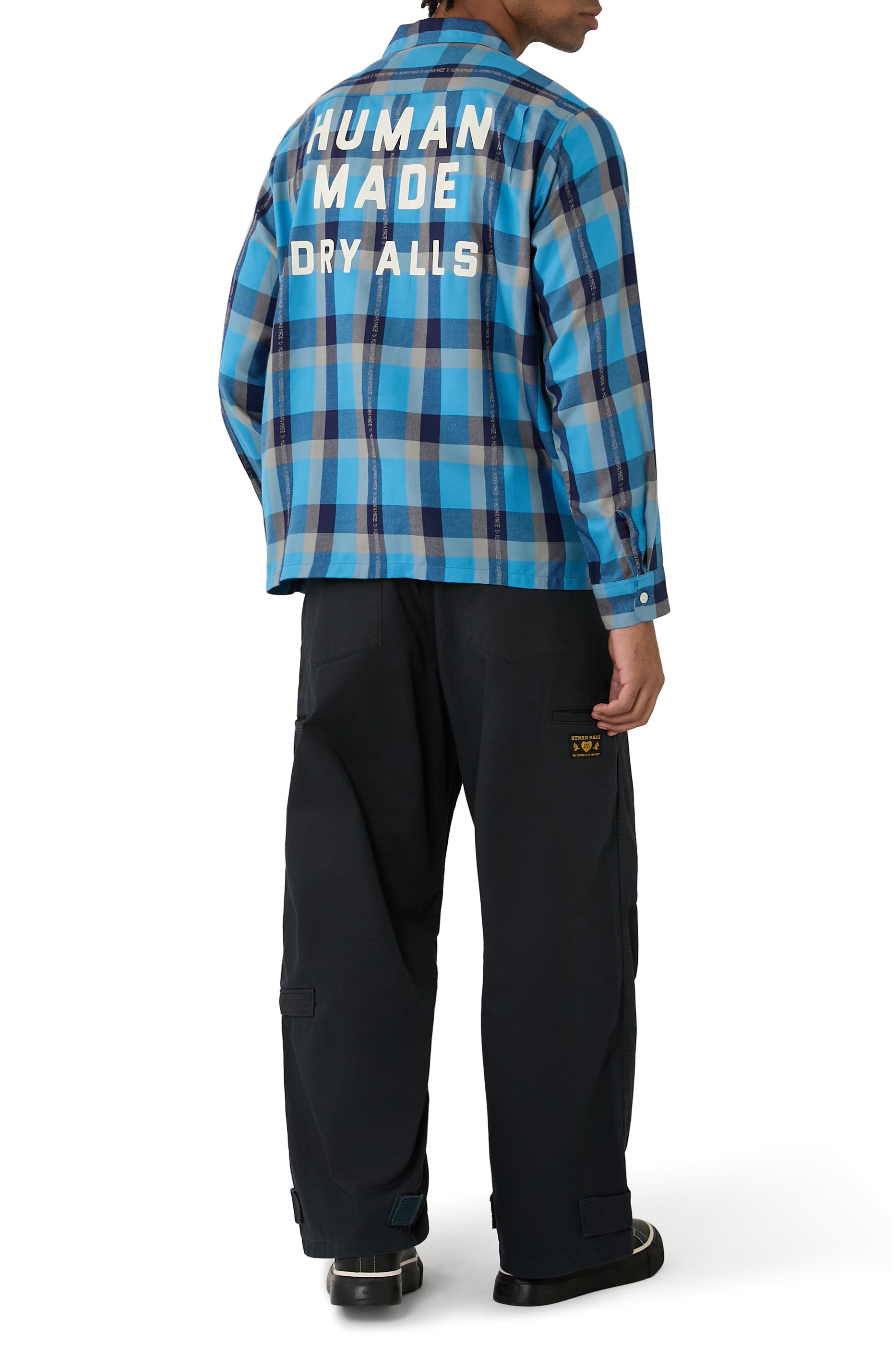 Open Collar Check Shirt