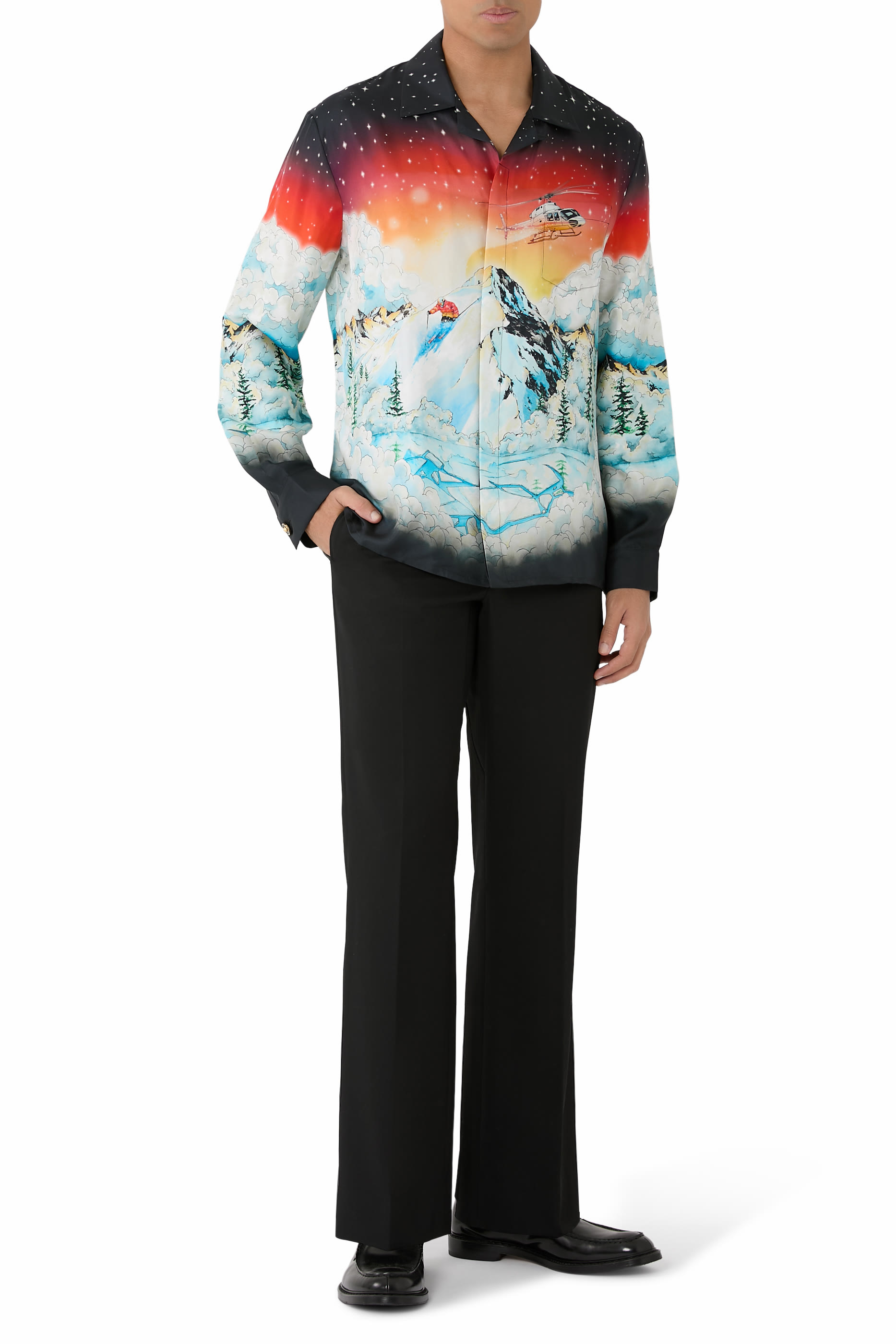 Ski Lake Silk Shirt