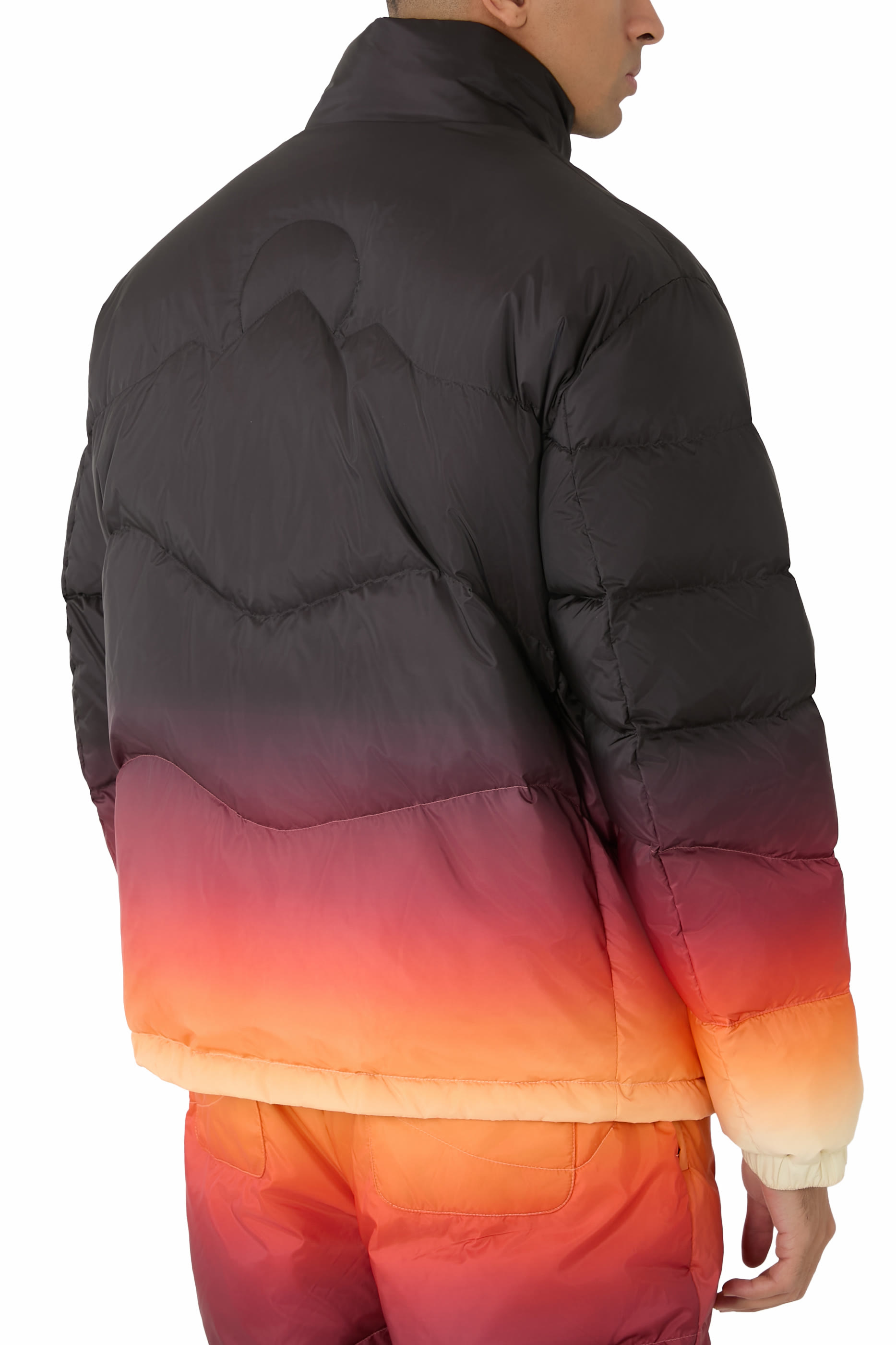  Gradient Quilted Puffer Jacket 