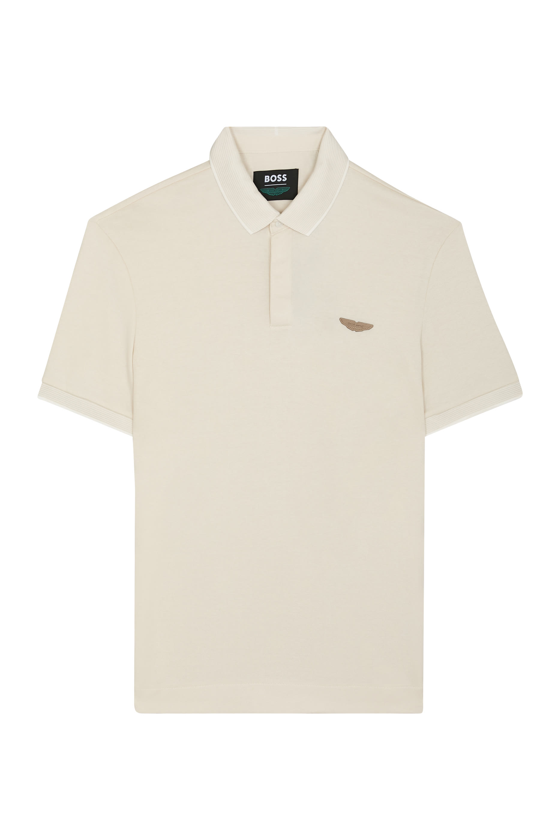 Regular Fit Cotton-Wool Piqué Polo Shirt