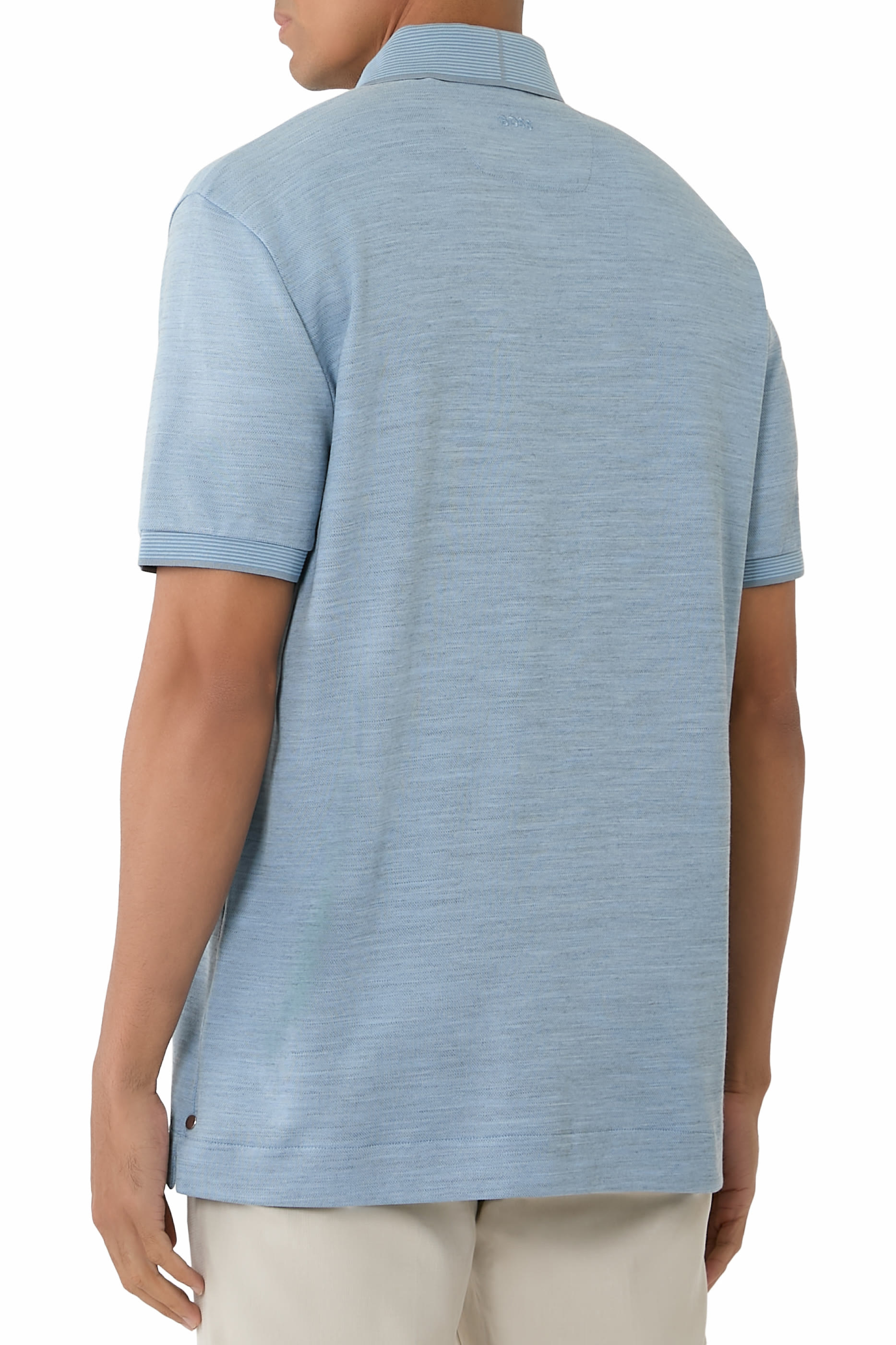Regular Fit Cotton-Wool Piqué Polo Shirt