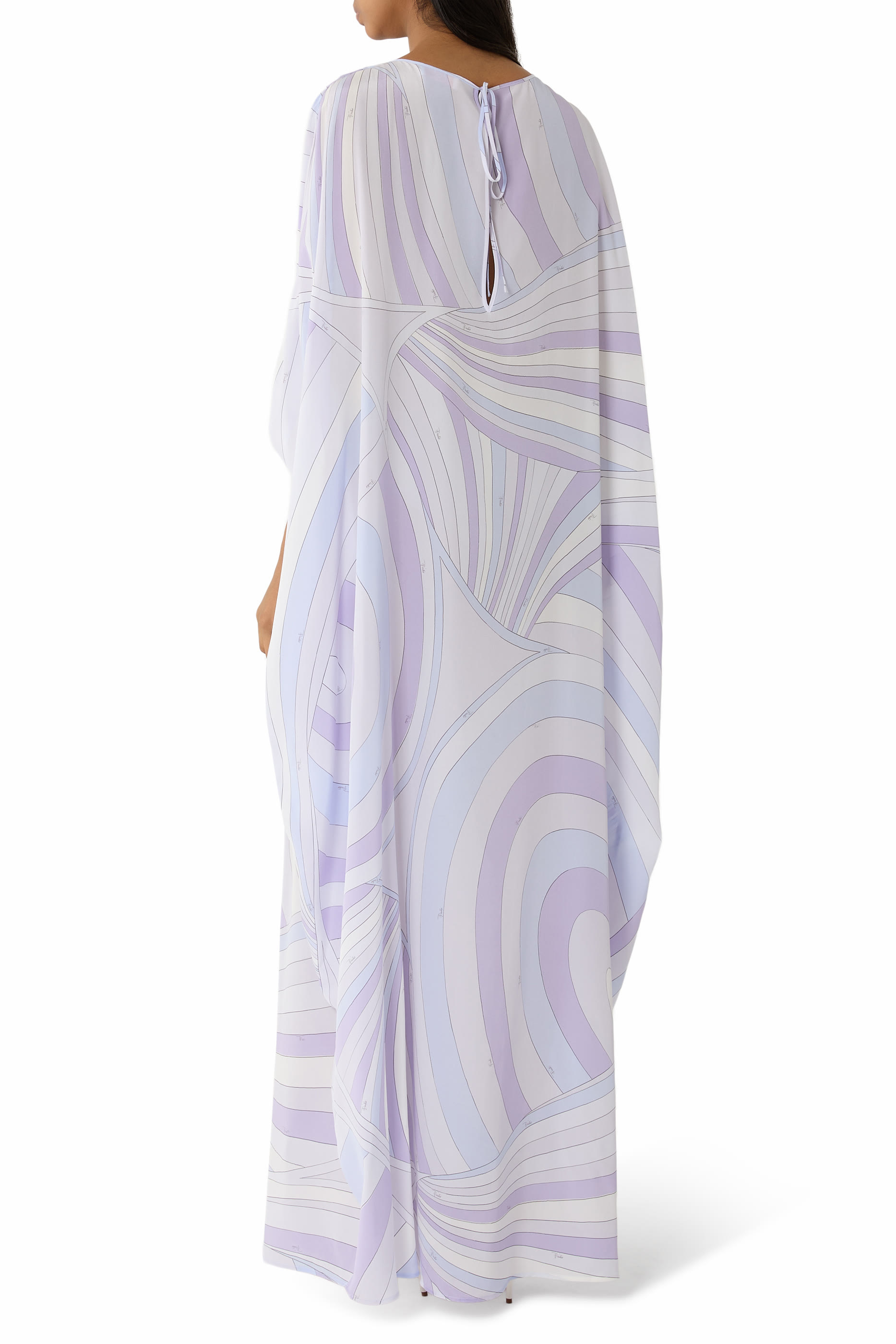 Iride Print Long Kaftan