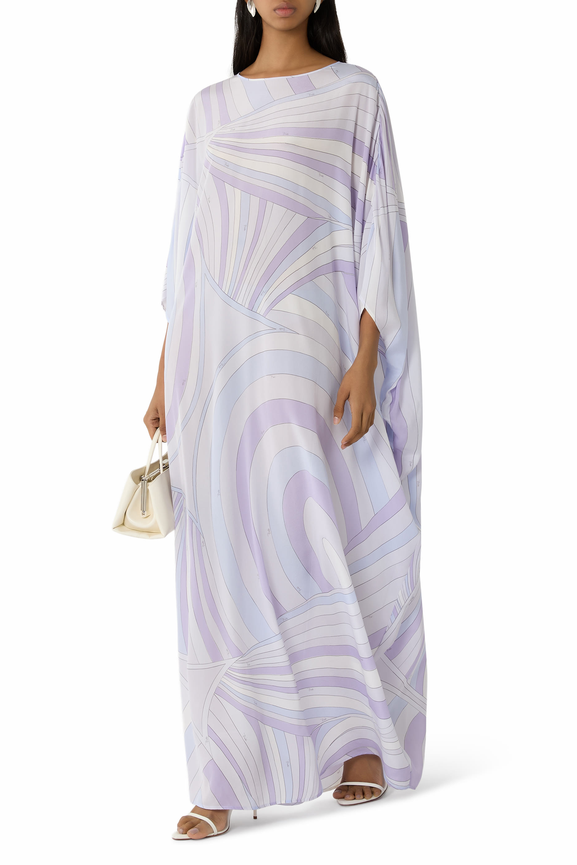Iride Print Long Kaftan