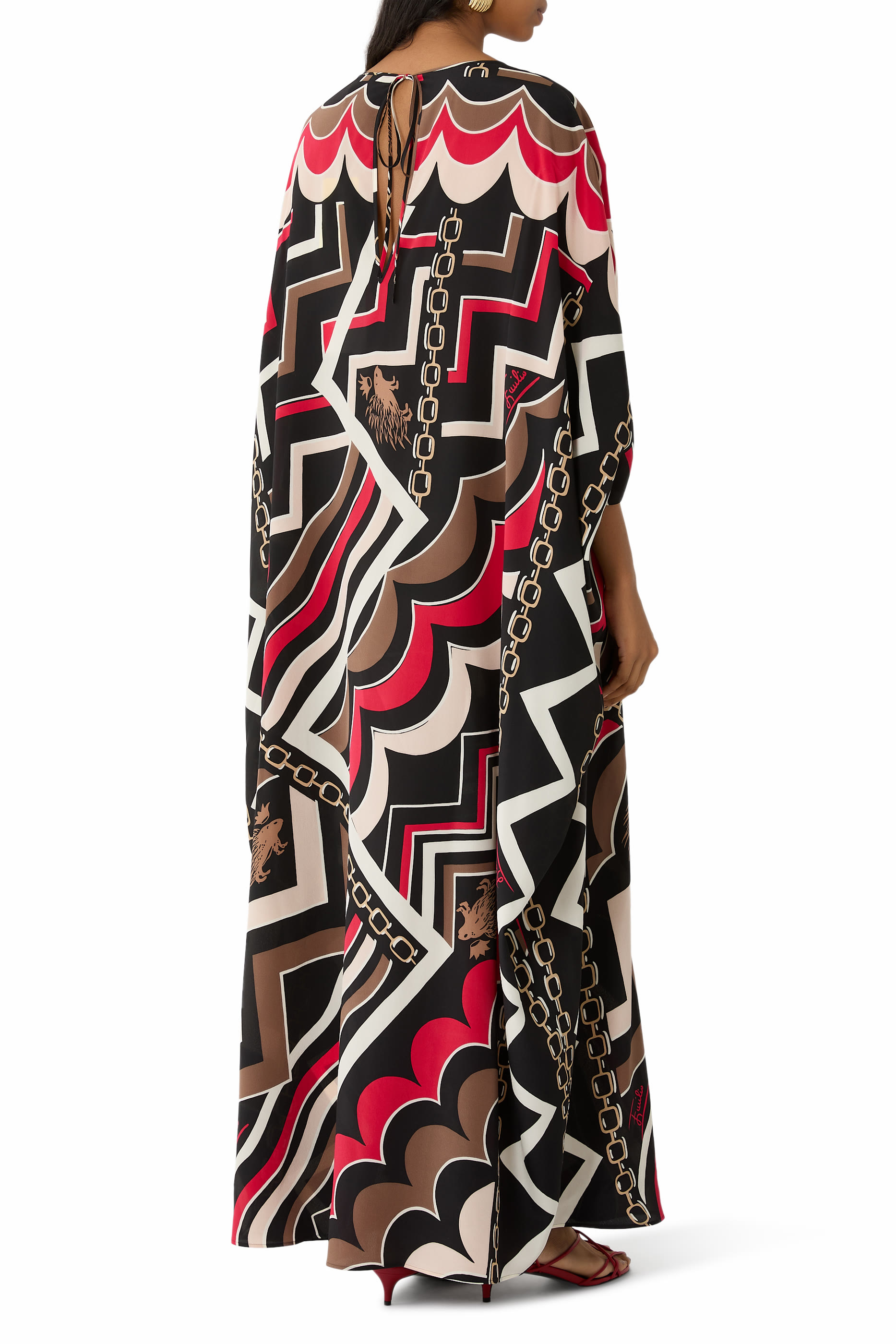 Istrice Print Long Kaftan