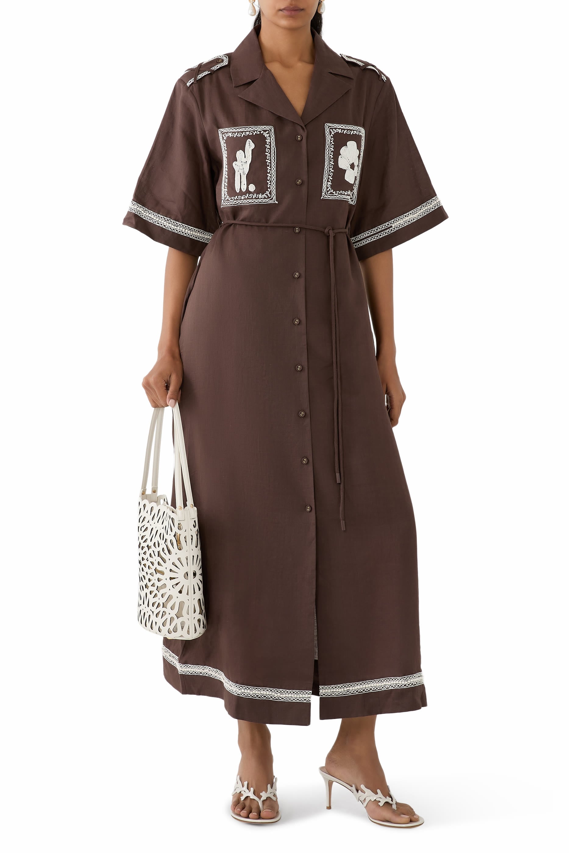 Leandra Corded Shirtdress