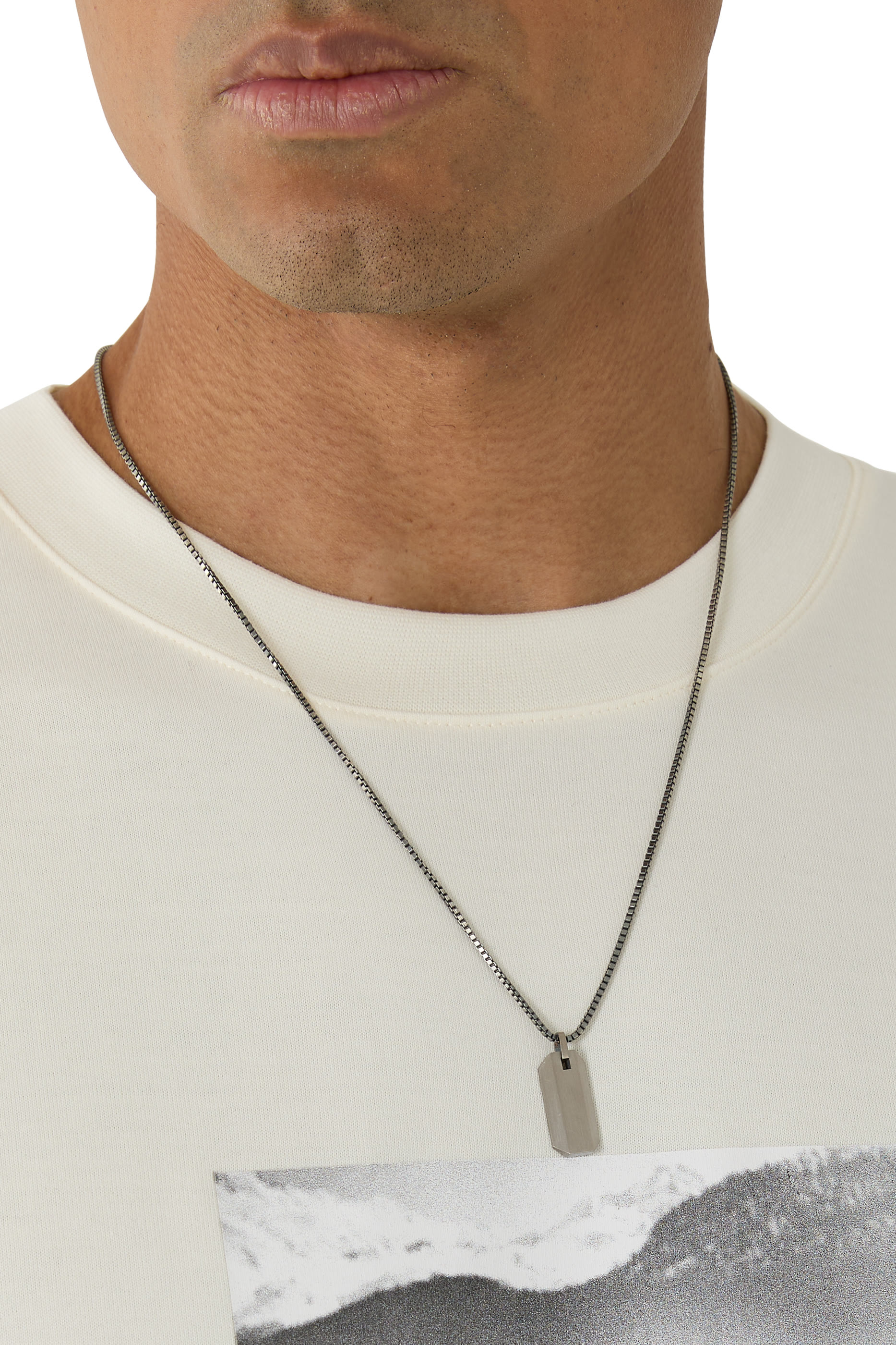 Octo Mini Necklace, Titanium