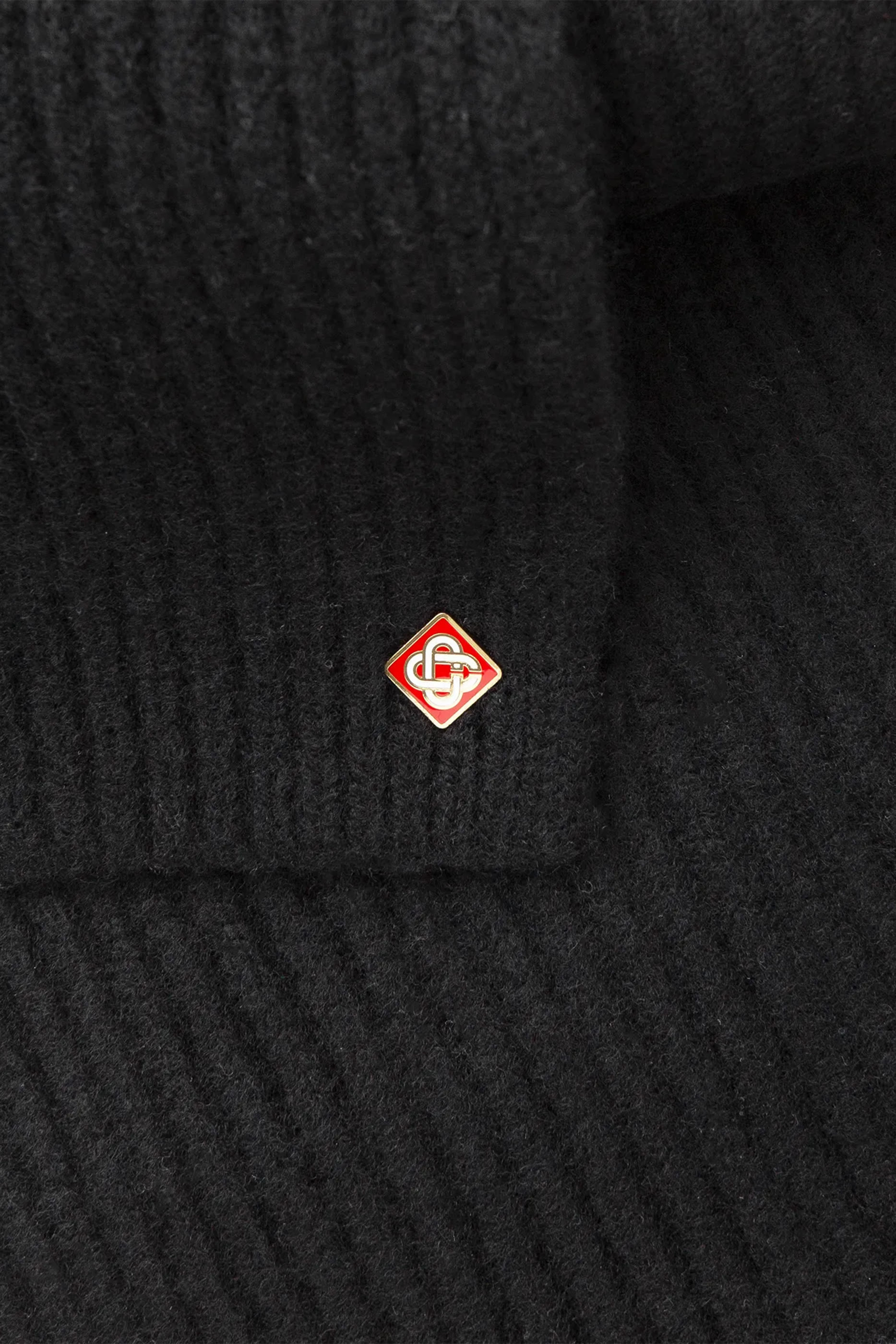 Wool Rib Ski Scarf 
