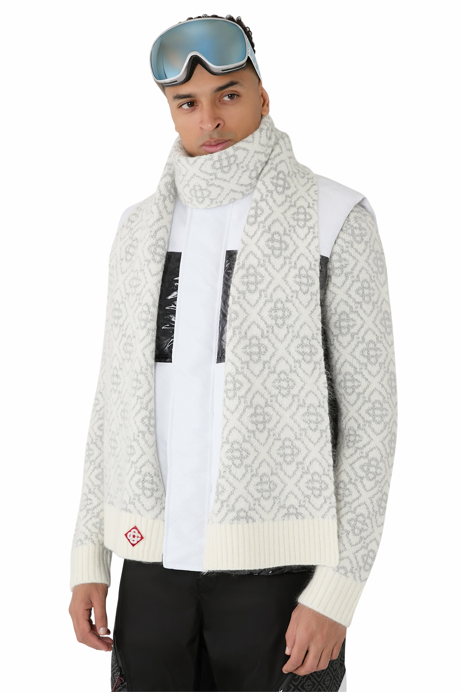 Ski Monogram Mohair Scarf