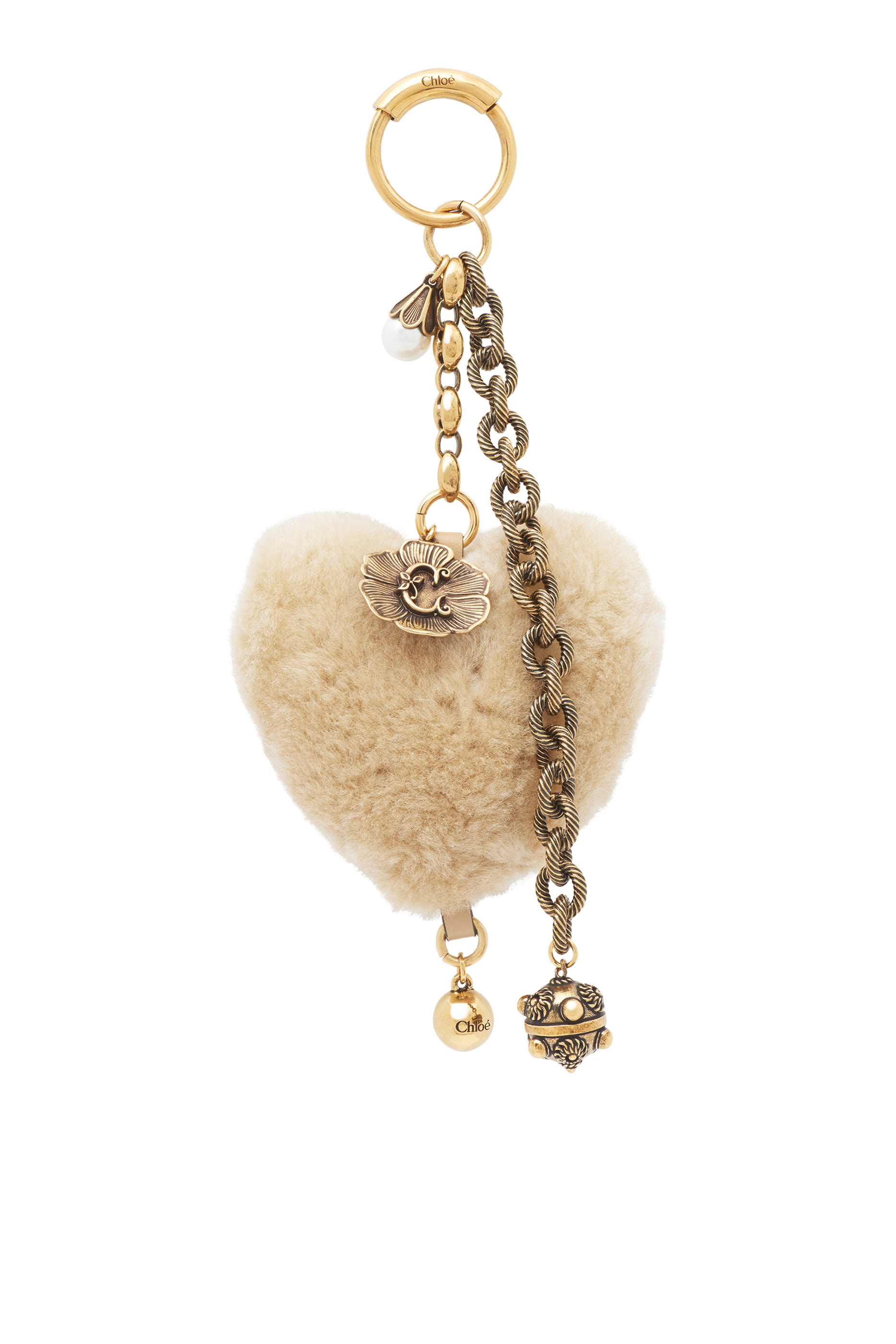  Symbols Heart Shearling Bag Charm