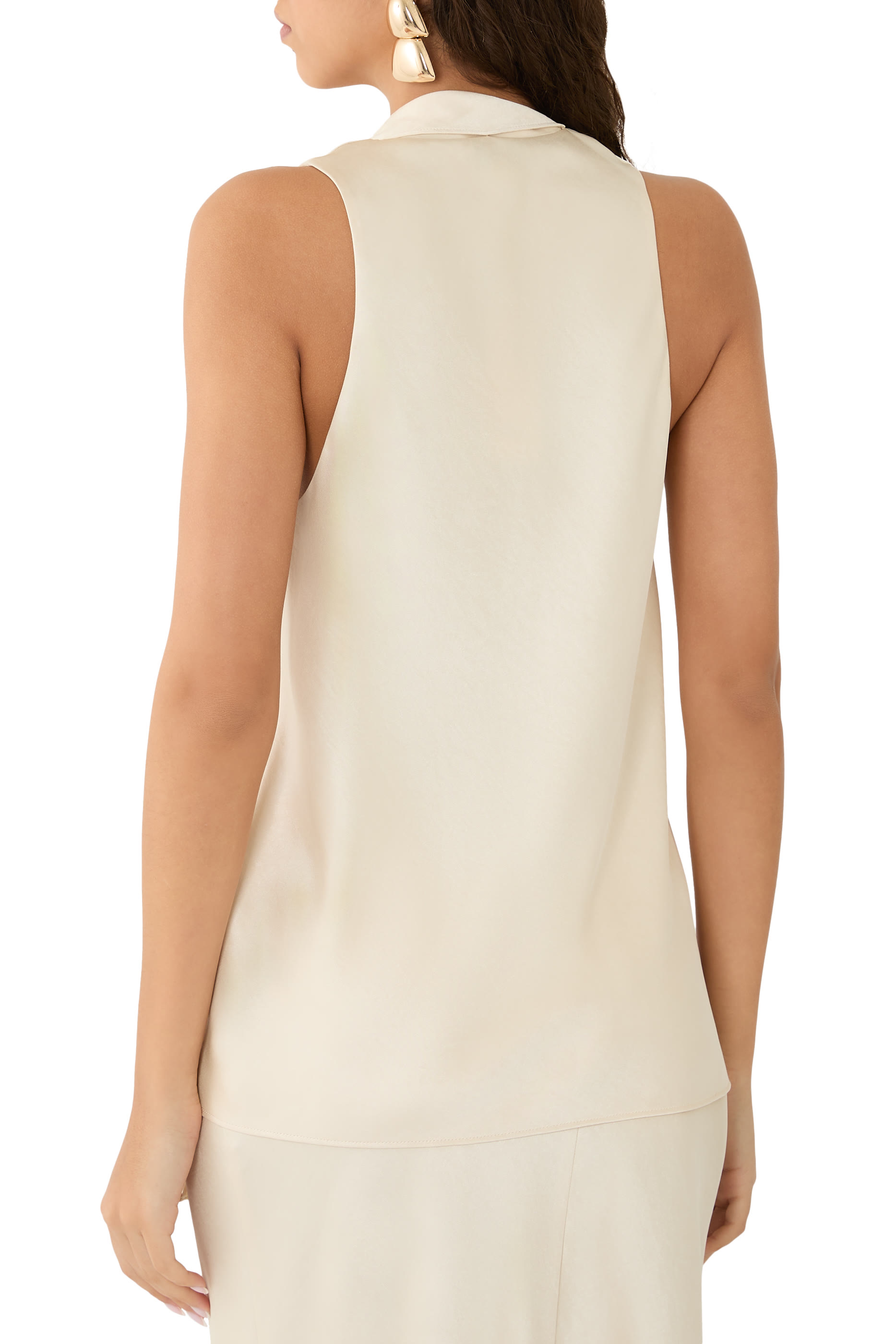 Satin Scarf Top