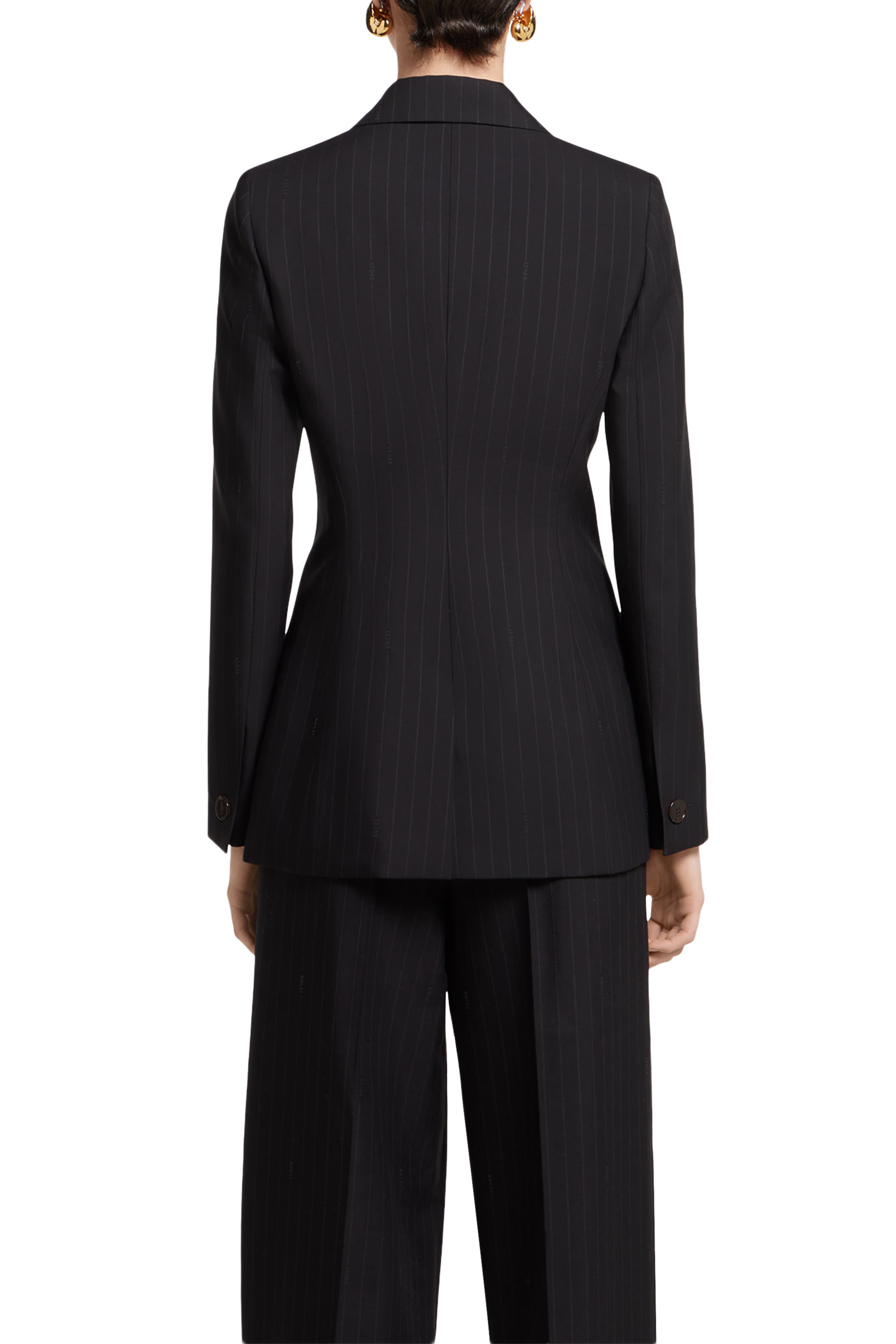 Double-Breasted Pinstripe Jacket