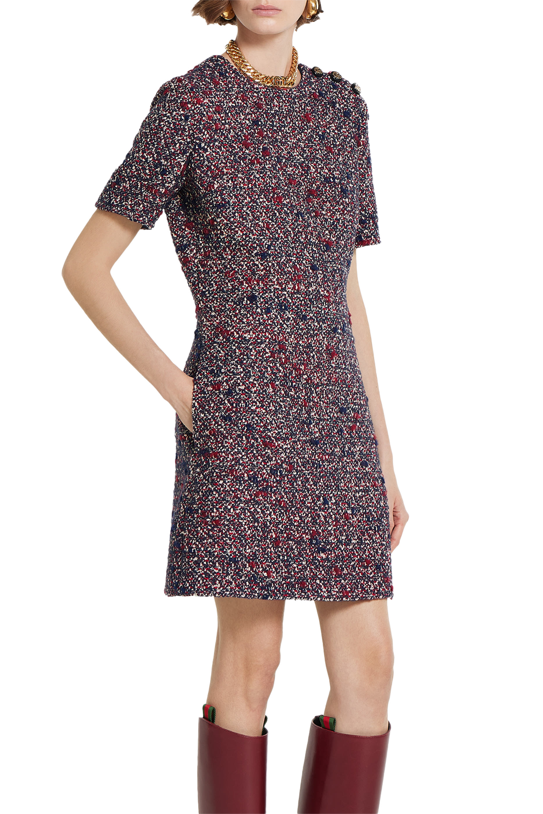 Wool Bouclé Dress