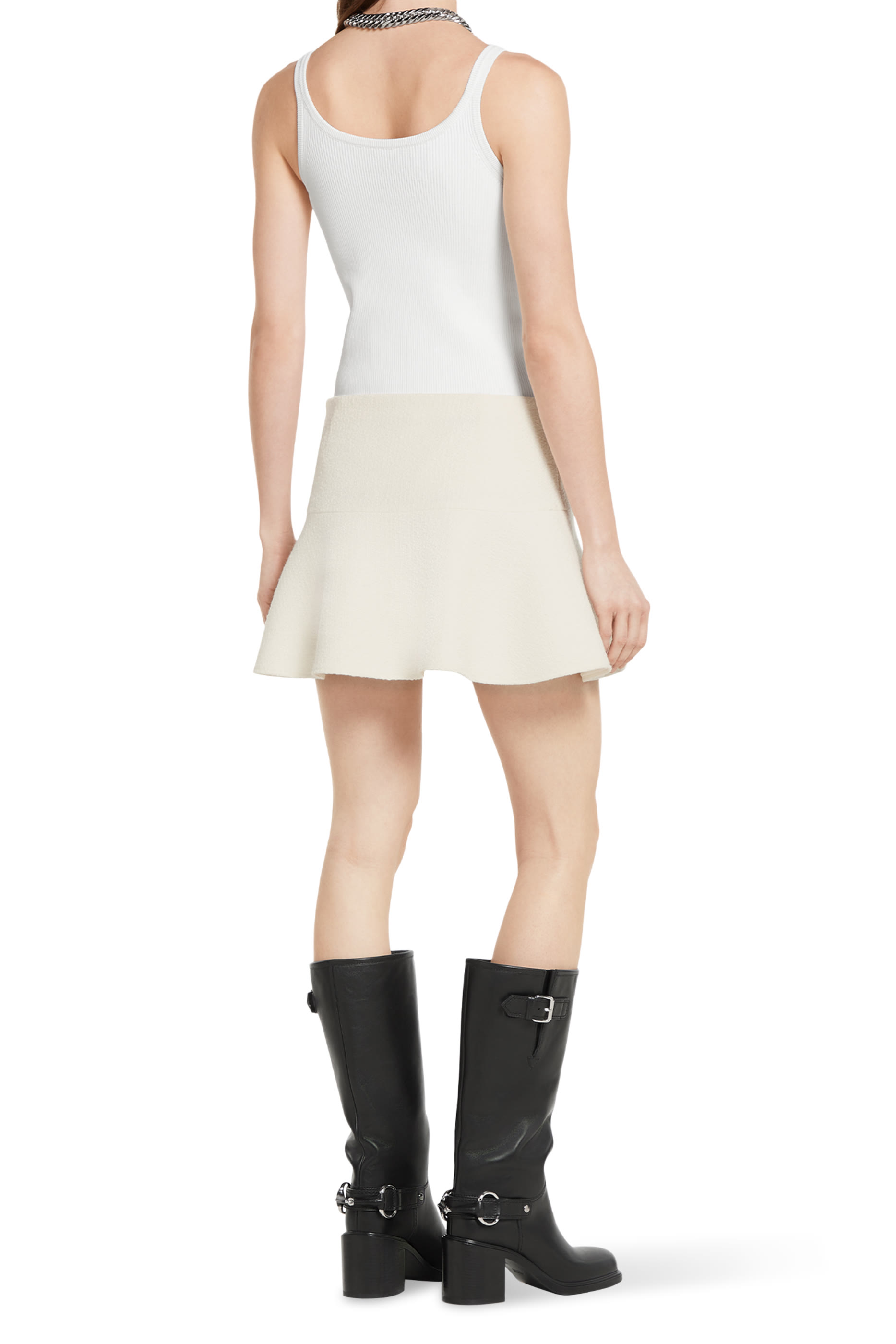 Wool Bouclé Mini Skirt
