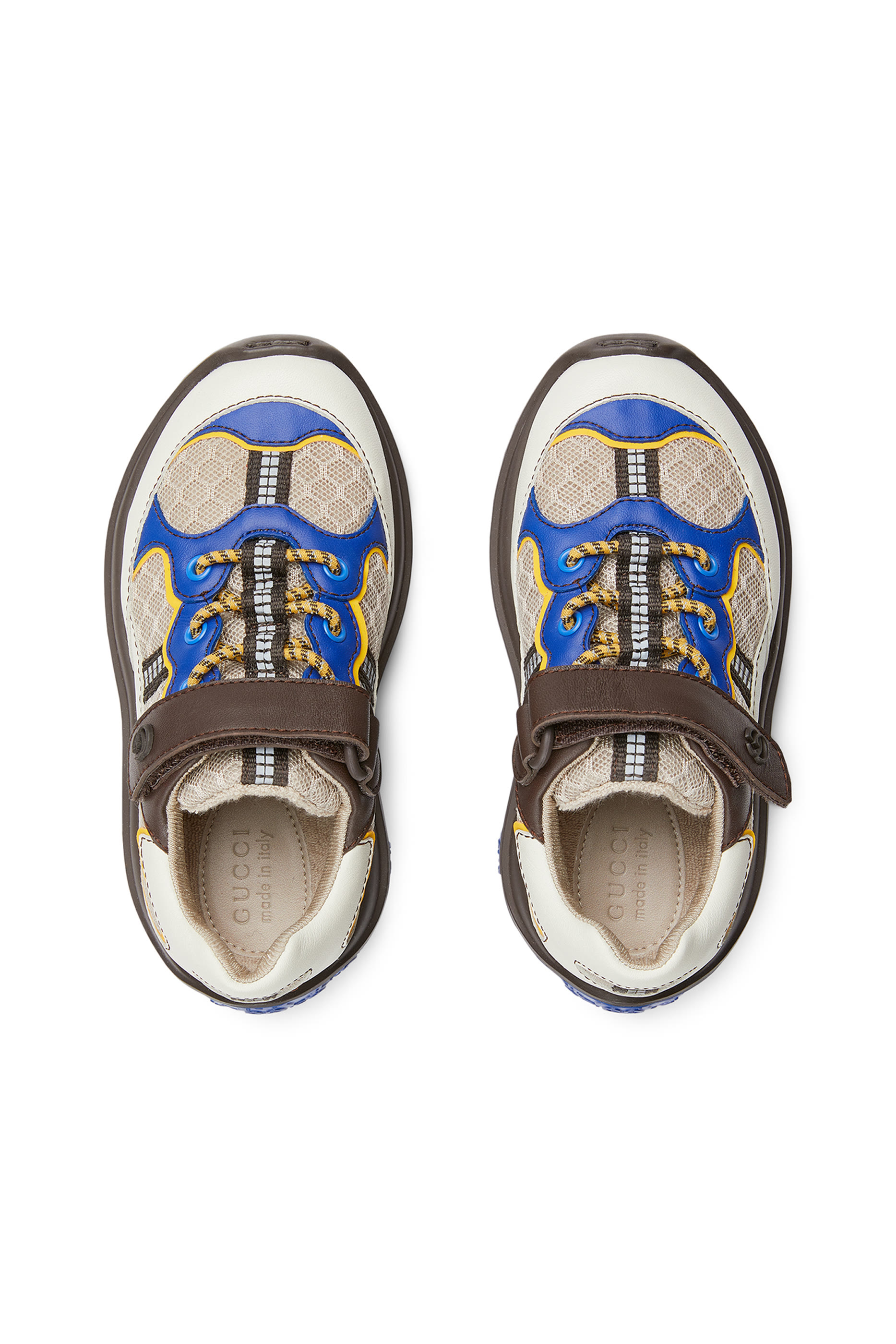 Kids Leather & Mesh Sneakers